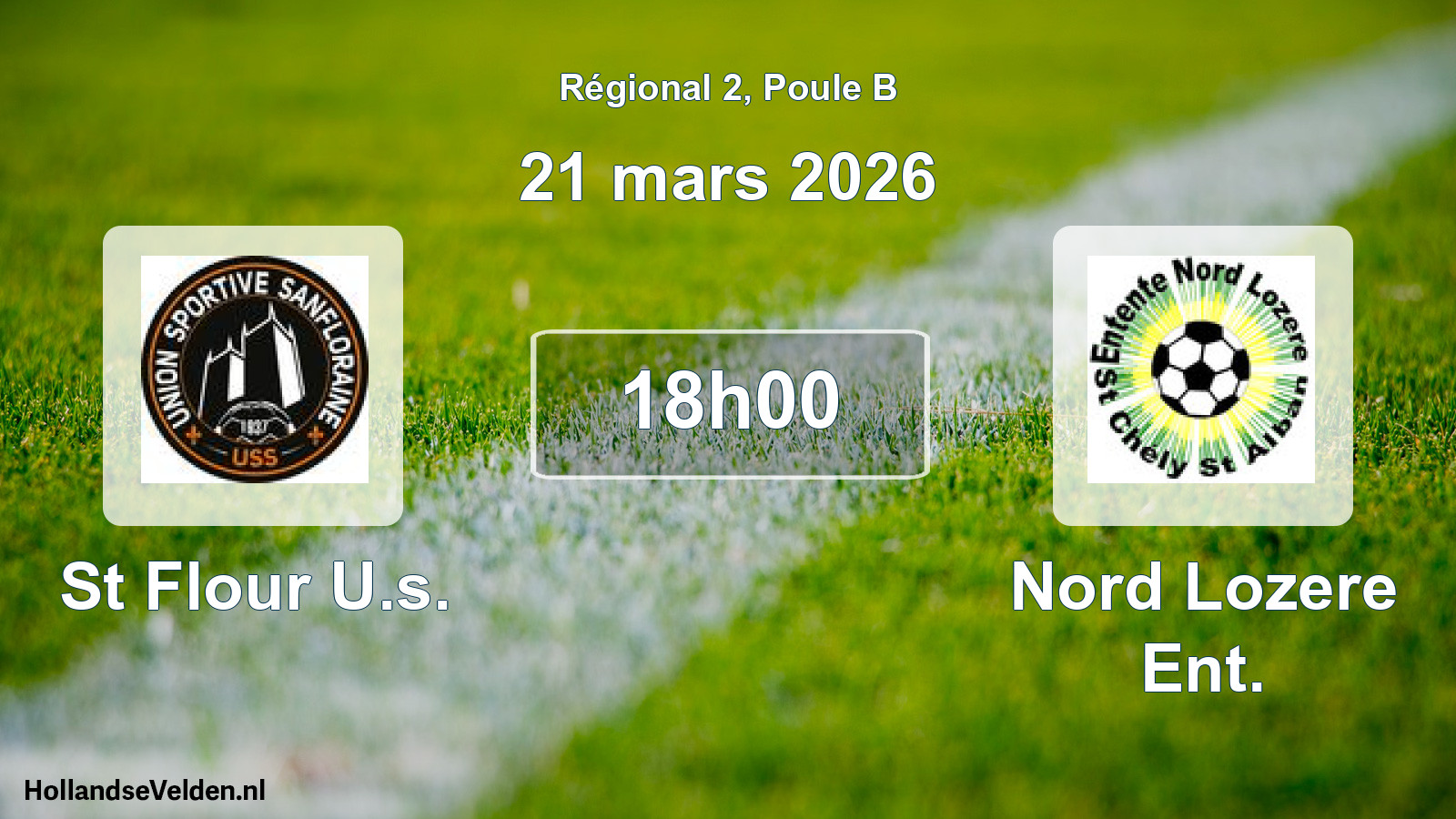 Scheduled Match: St Flour U.s. - Nord Lozere Ent. (21 March 2026)