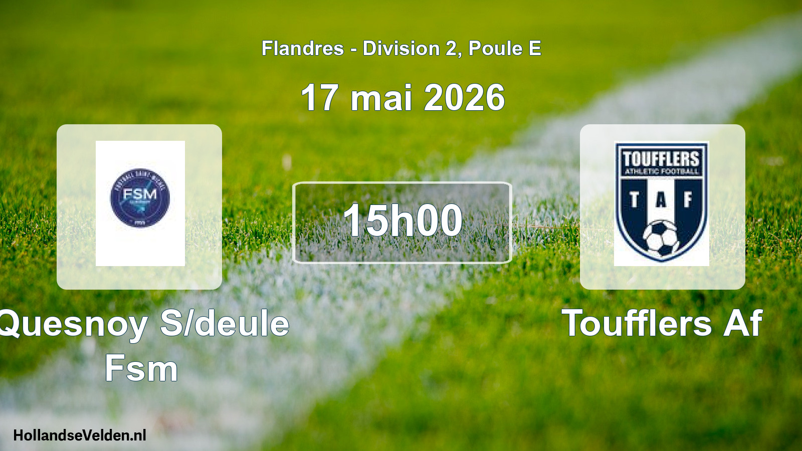 Match programmé: Quesnoy S/deule Fsm - Toufflers Af (17 mai 2026)