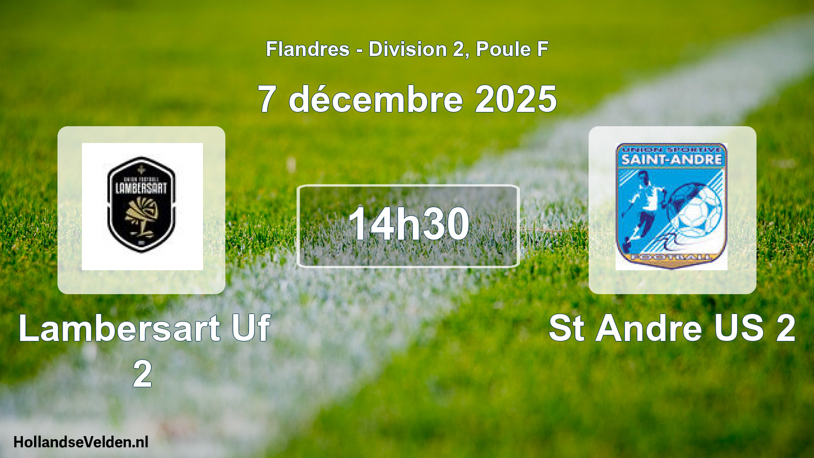 Match programmé: Lambersart Uf 2 - St Andre US 2 (7 décembre 2025)