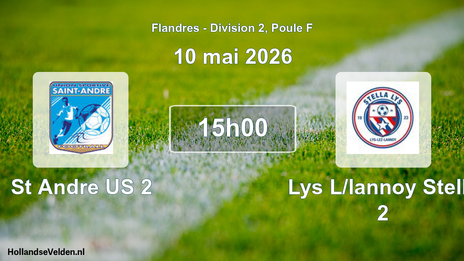 Geplande wedstrijd: St Andre US 2 - Lys L/lannoy Stella 2 (10 mei 2026)