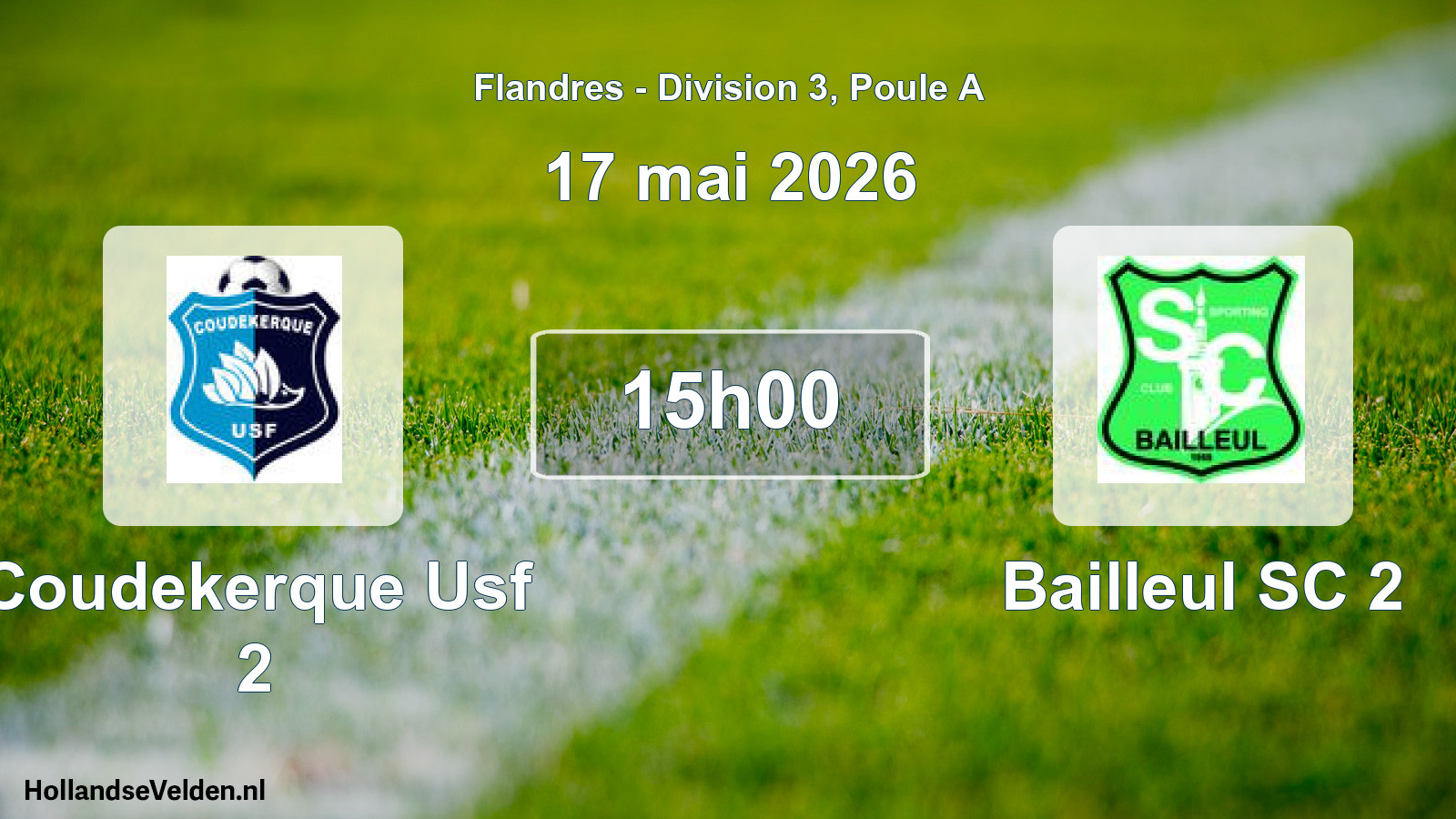 Scheduled Match: Coudekerque Usf 2 - Bailleul SC 2 (17 May 2026)
