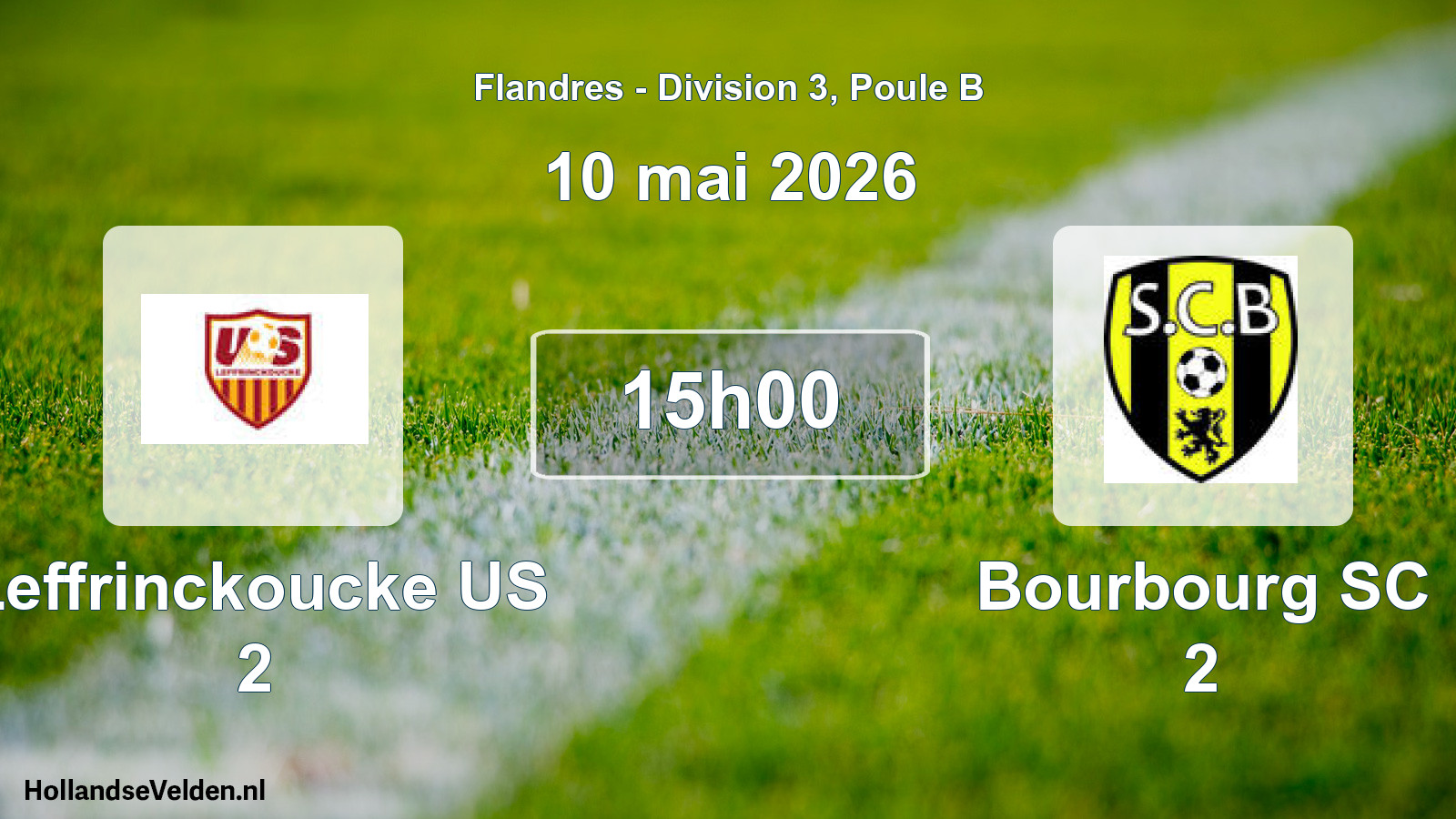 Match programmé: Leffrinckoucke US 2 - Bourbourg SC 2 (10 mai 2026)