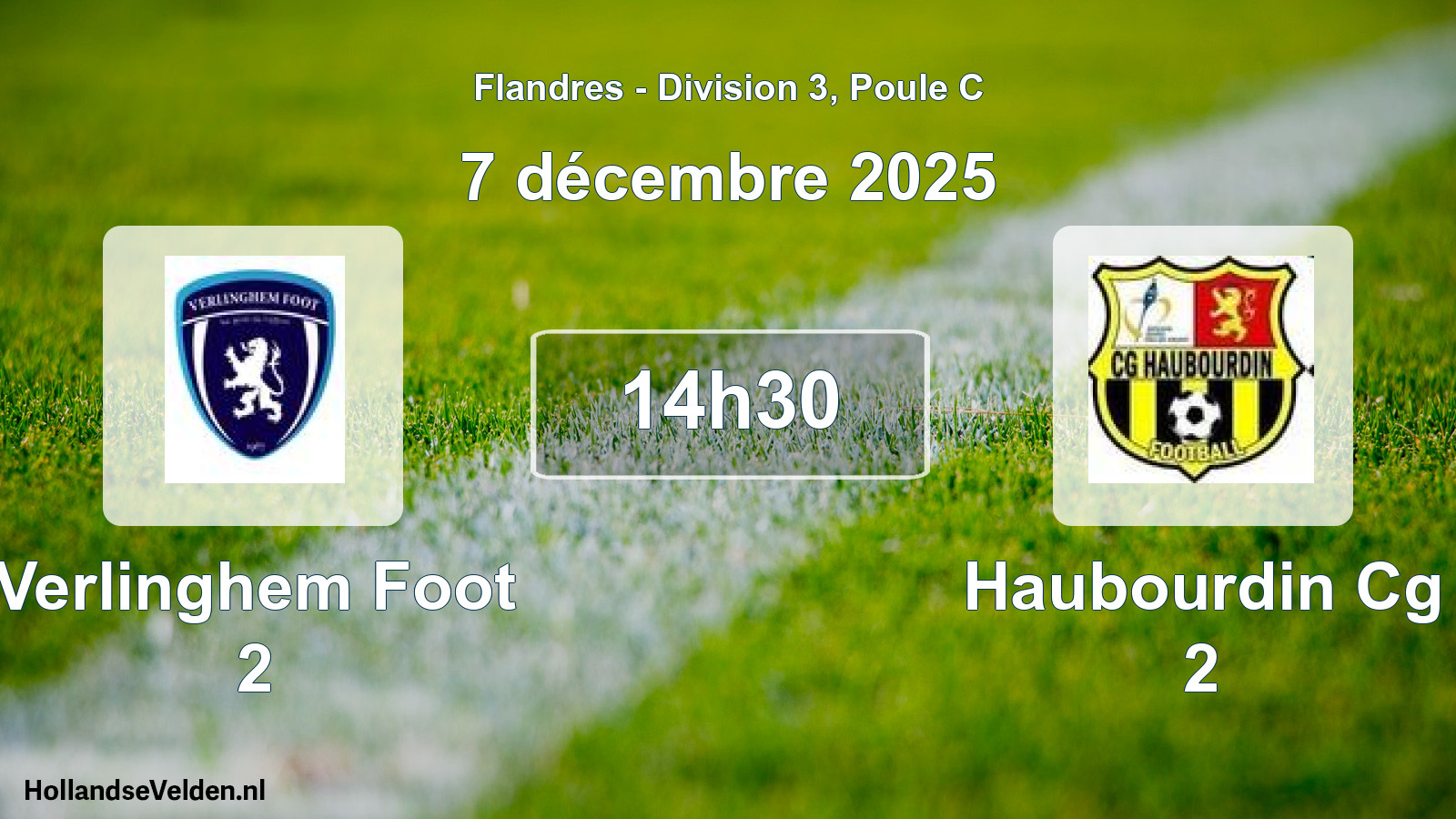 Geplande wedstrijd: Verlinghem Foot 2 - Haubourdin Cg 2 (7 december 2025)