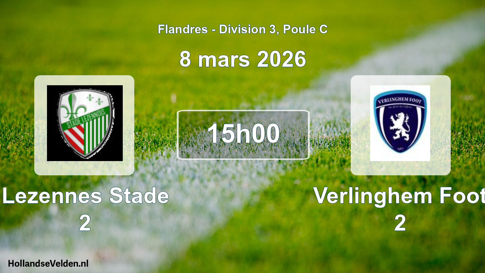 Geplande wedstrijd: Lezennes Stade 2 - Verlinghem Foot 2 (8 maart 2026)