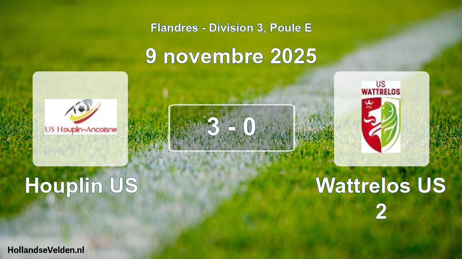 Gespeelde wedstrijd: Houplin US - Wattrelos US 2 3 - 0 (9 november 2025)
