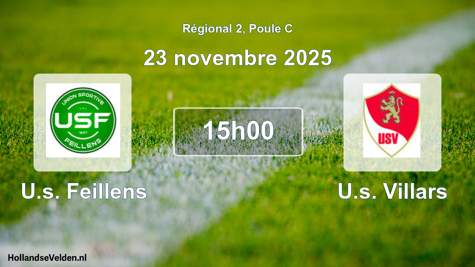 Scheduled Match: U.s. Feillens - U.s. Villars (23 November 2025)