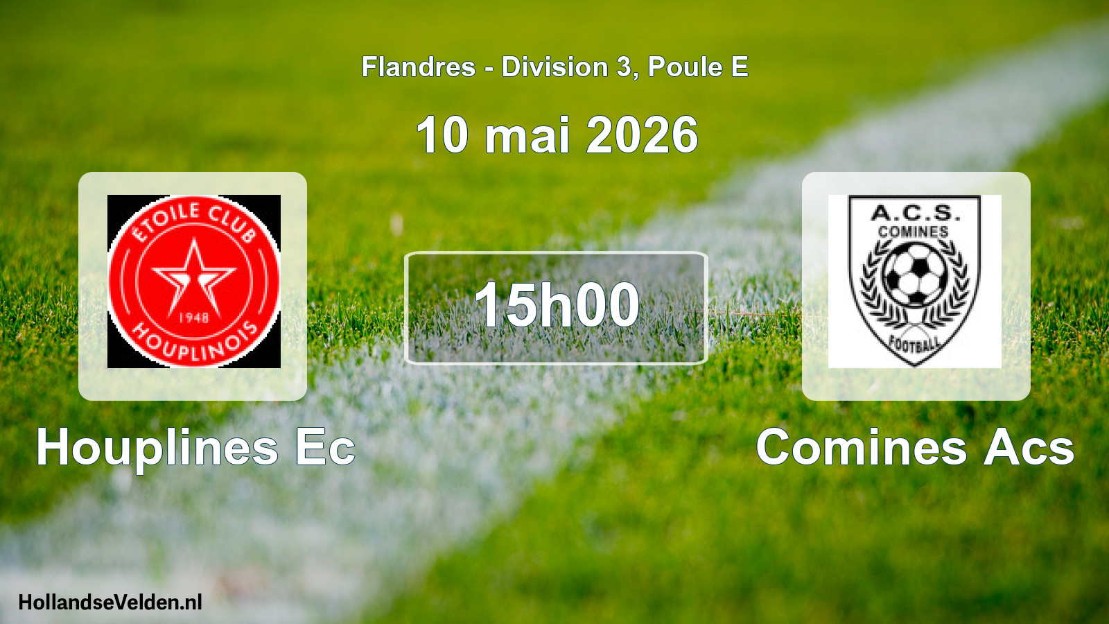 Geplande wedstrijd: Houplines Ec - Comines Acs (10 mei 2026)