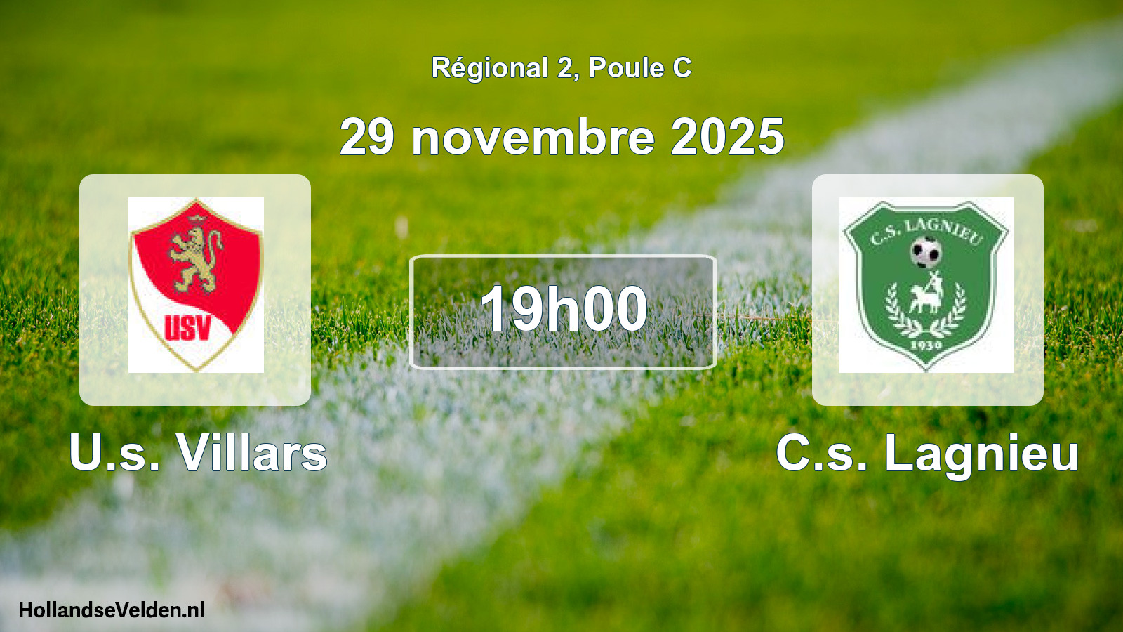 Geplande wedstrijd: U.s. Villars - C.s. Lagnieu (29 november 2025)