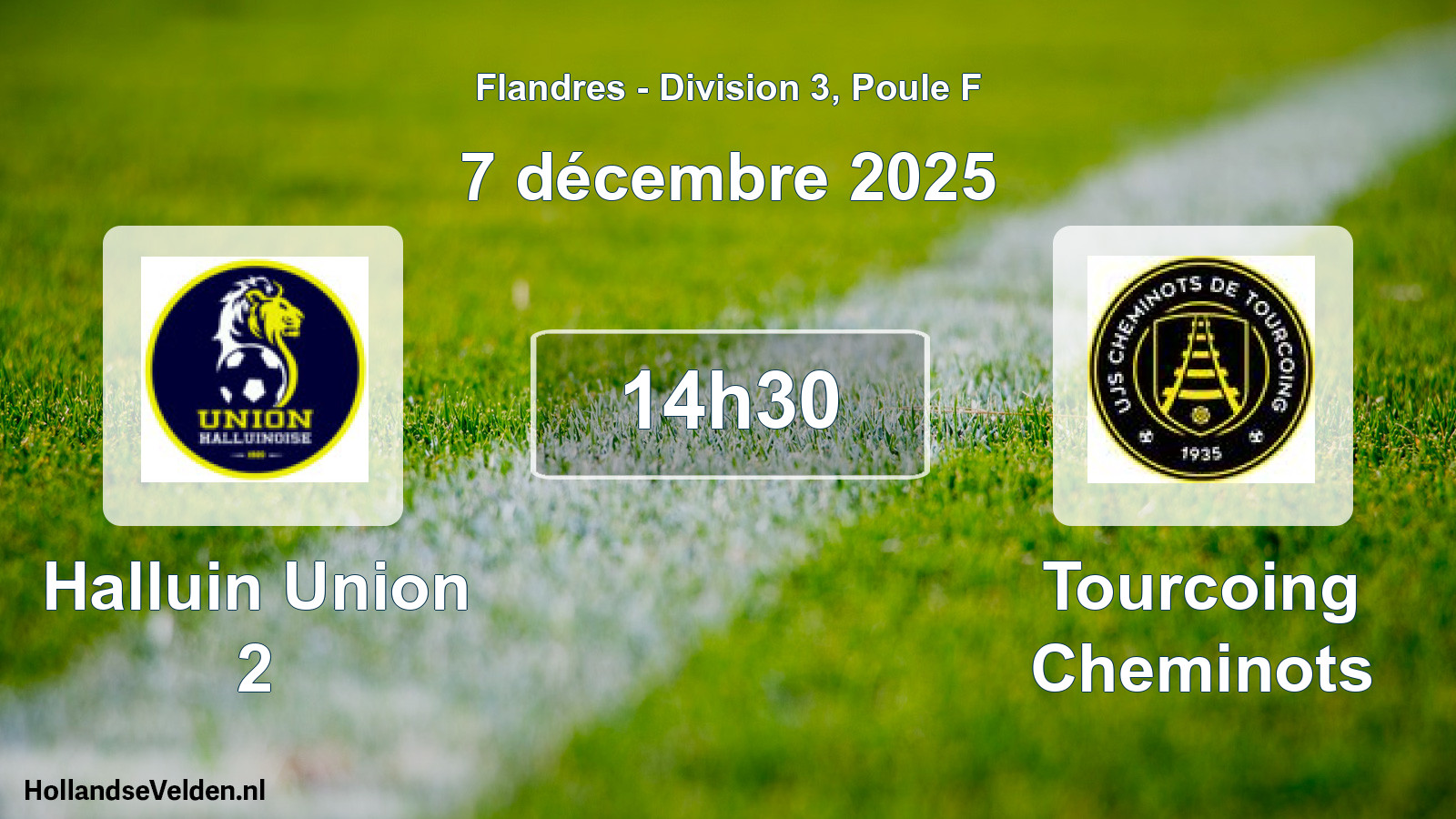 Scheduled Match: Halluin Union 2 - Tourcoing Cheminots (7 December 2025)