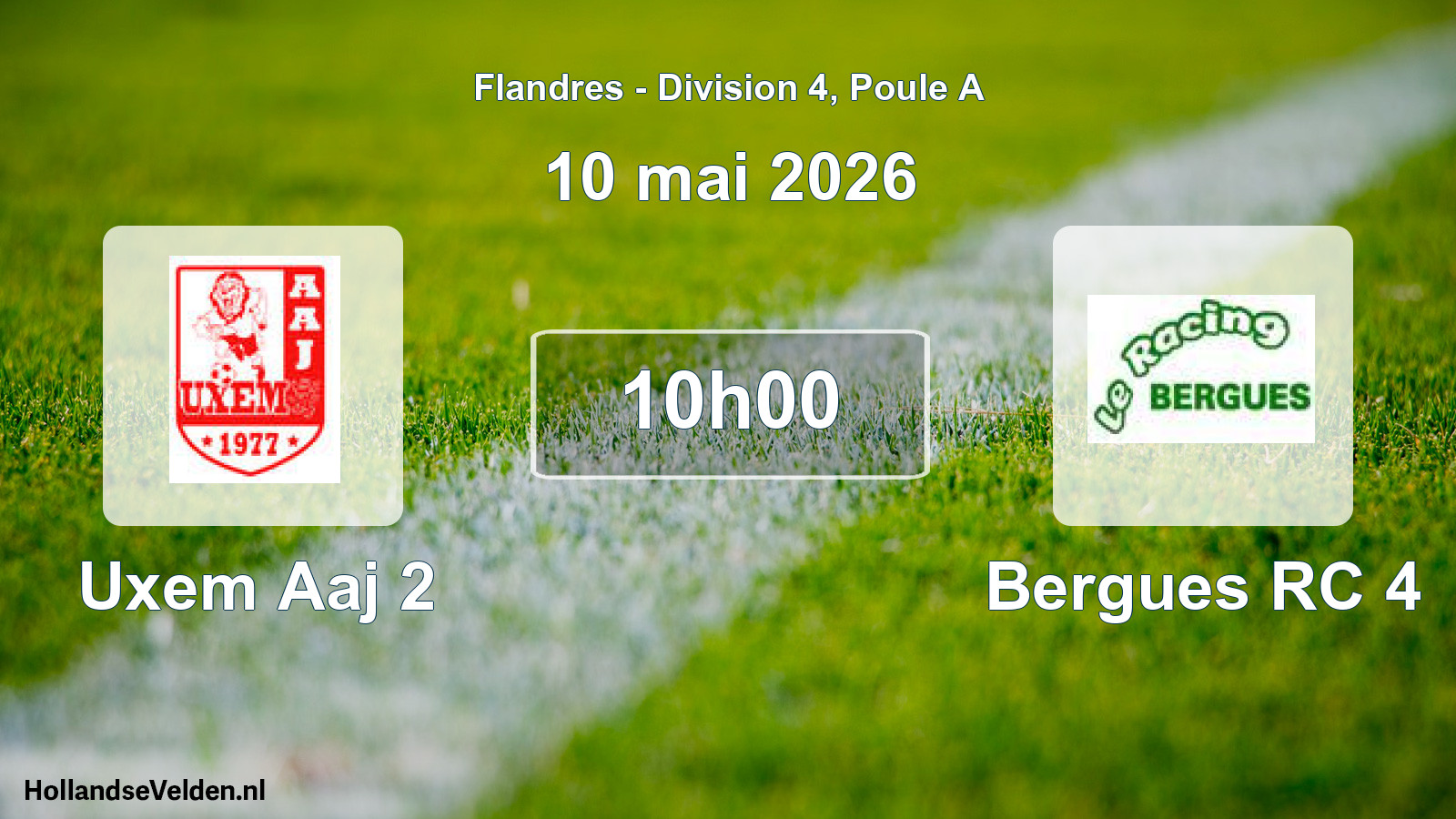 Scheduled Match: Uxem Aaj 2 - Bergues RC 4 (10 May 2026)