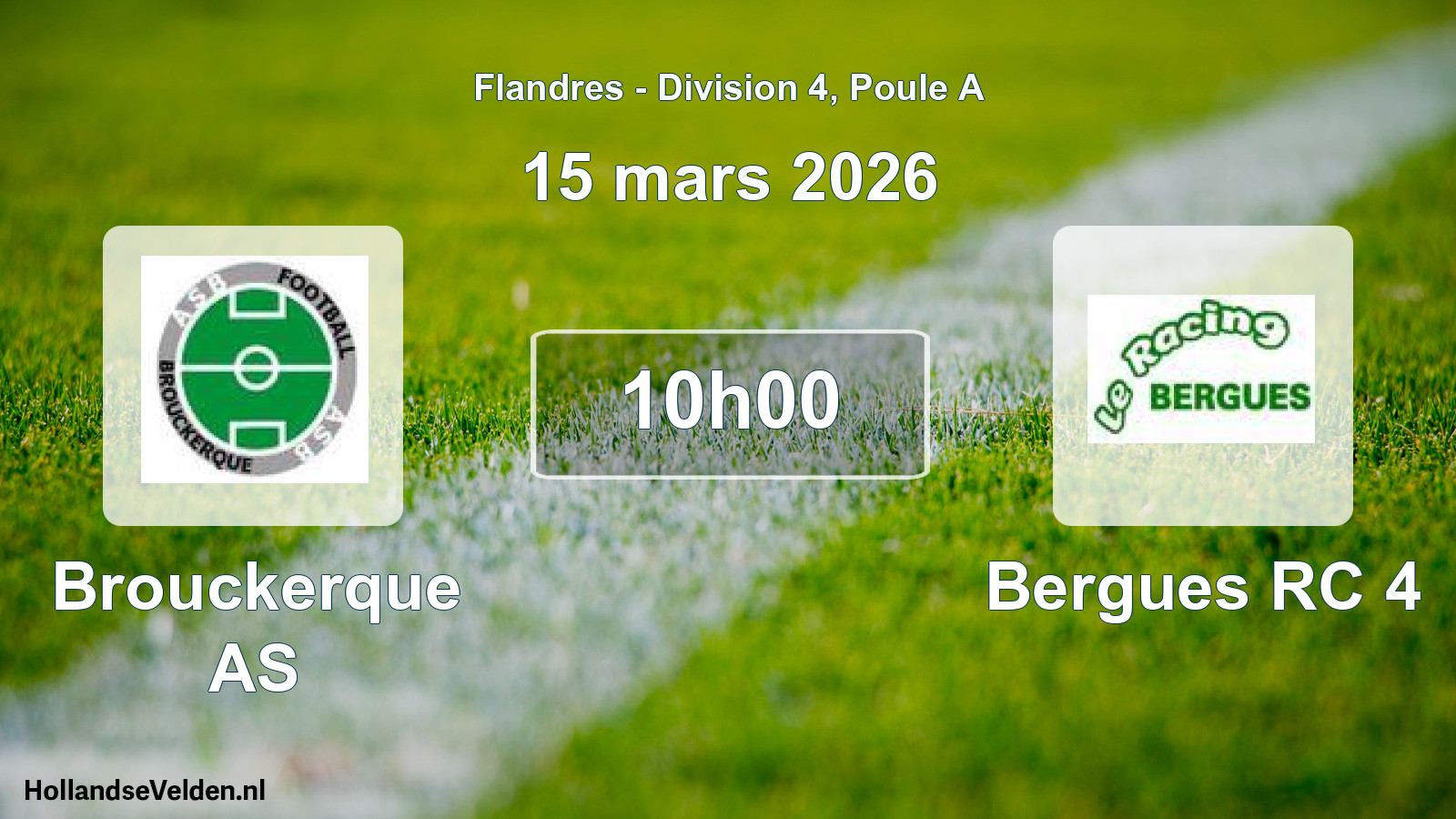 Scheduled Match: Brouckerque AS - Bergues RC 4 (15 March 2026)