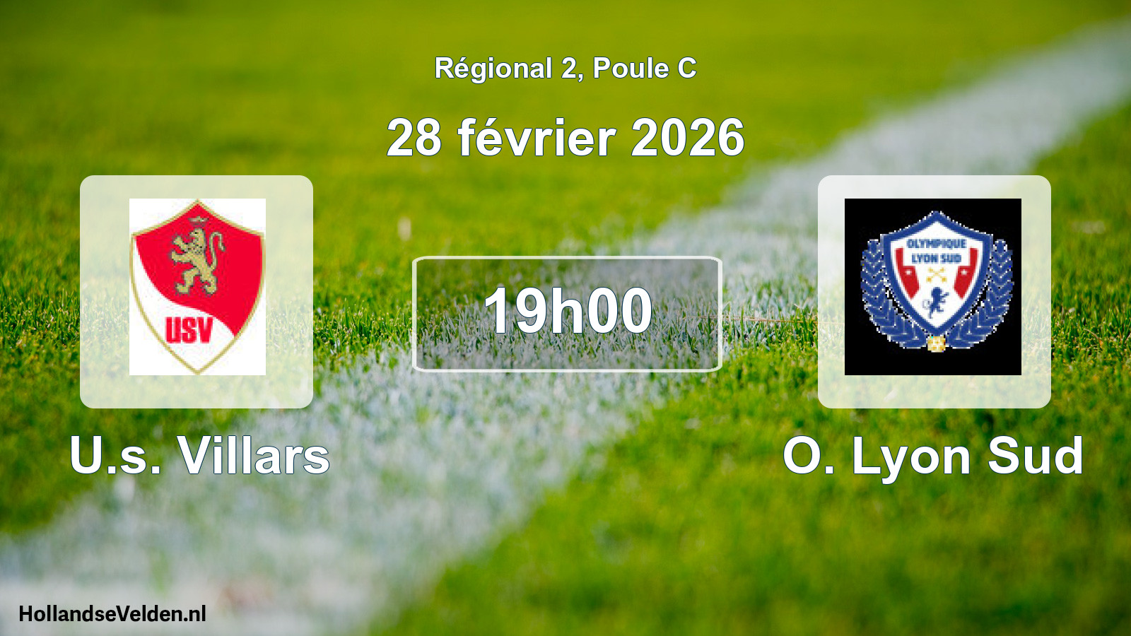 Scheduled Match: U.s. Villars - O. Lyon Sud (28 February 2026)