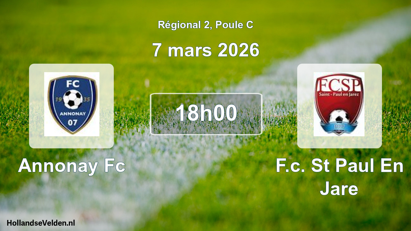 Scheduled Match: Annonay Fc - F.c. St Paul En Jare (7 March 2026)