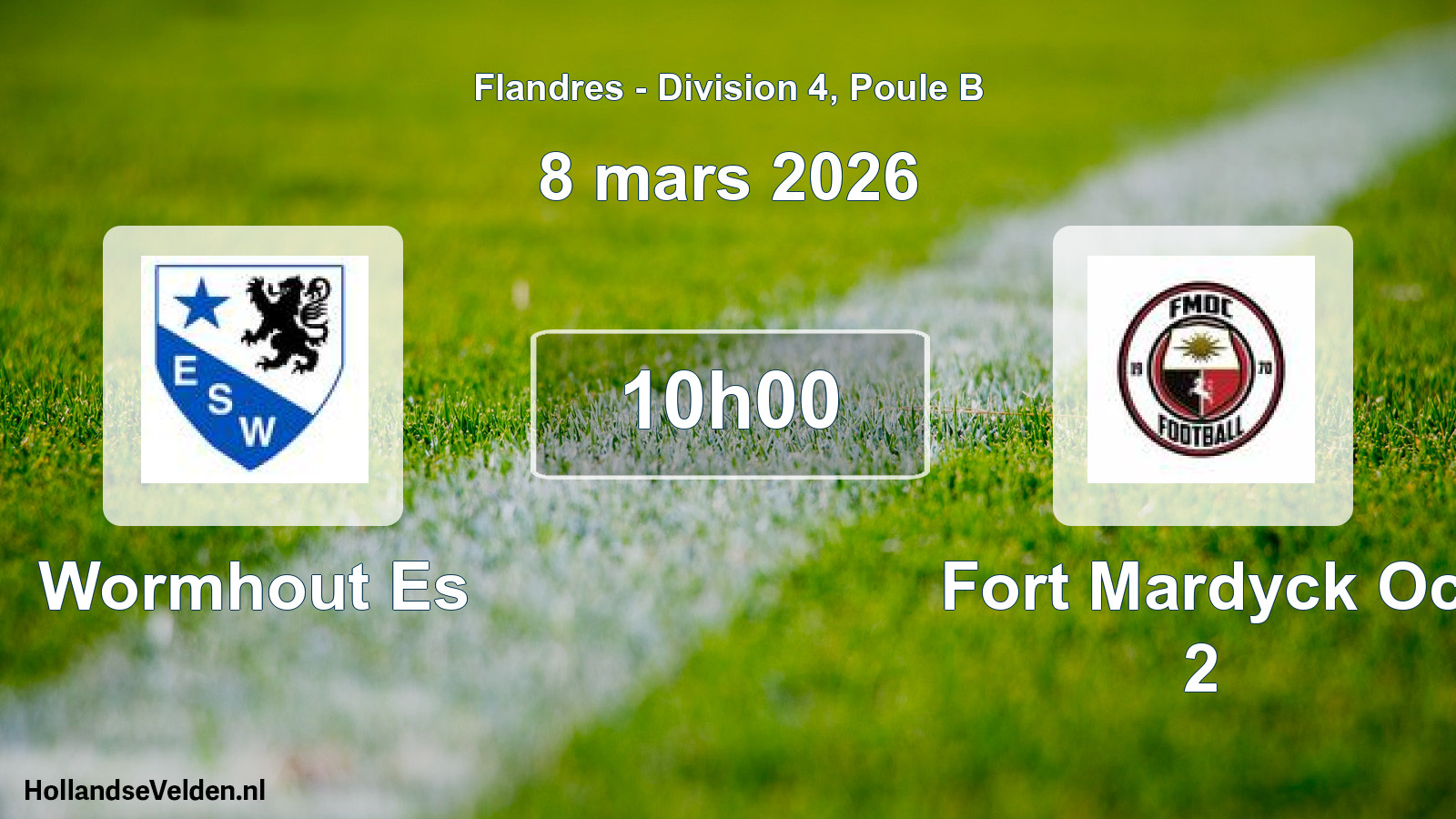 Scheduled Match: Wormhout Es - Fort Mardyck Oc 2 (8 March 2026)