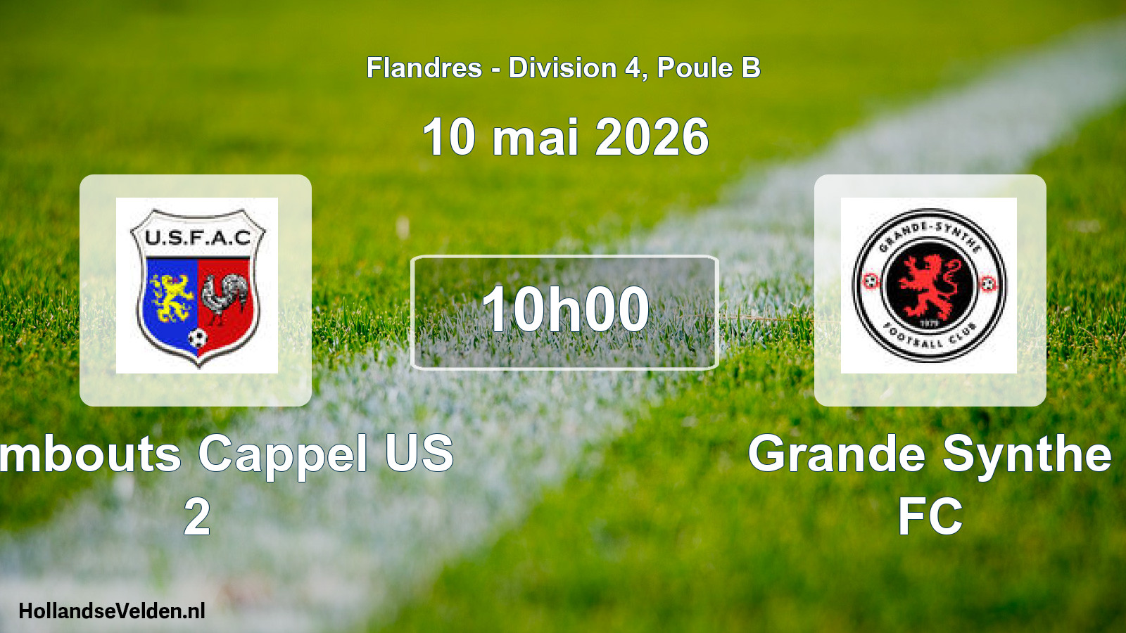 Scheduled Match: Armbouts Cappel US 2 - Grande Synthe FC (10 May 2026)