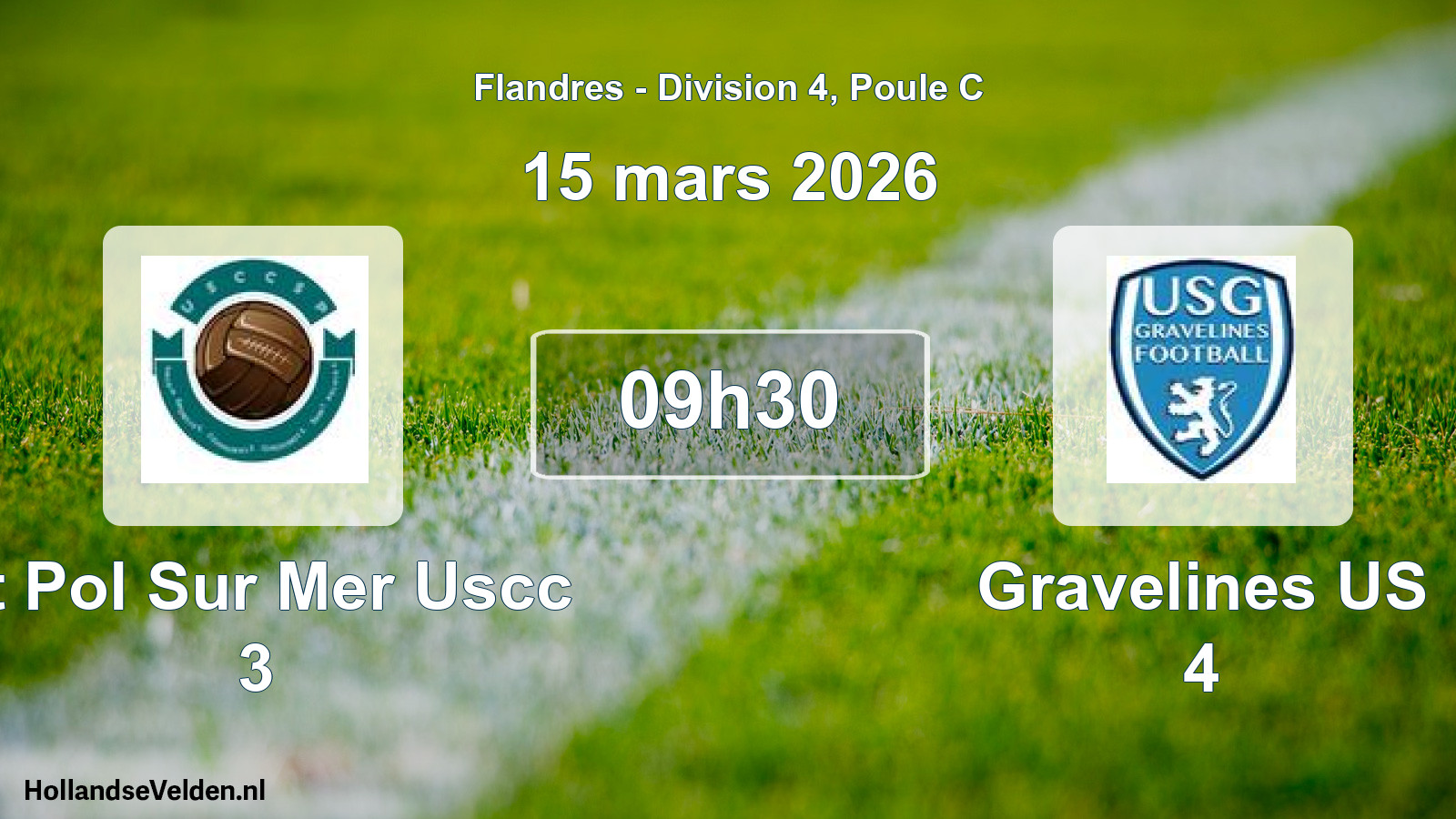 Scheduled Match: St Pol Sur Mer Uscc 3 - Gravelines US 4 (15 March 2026)