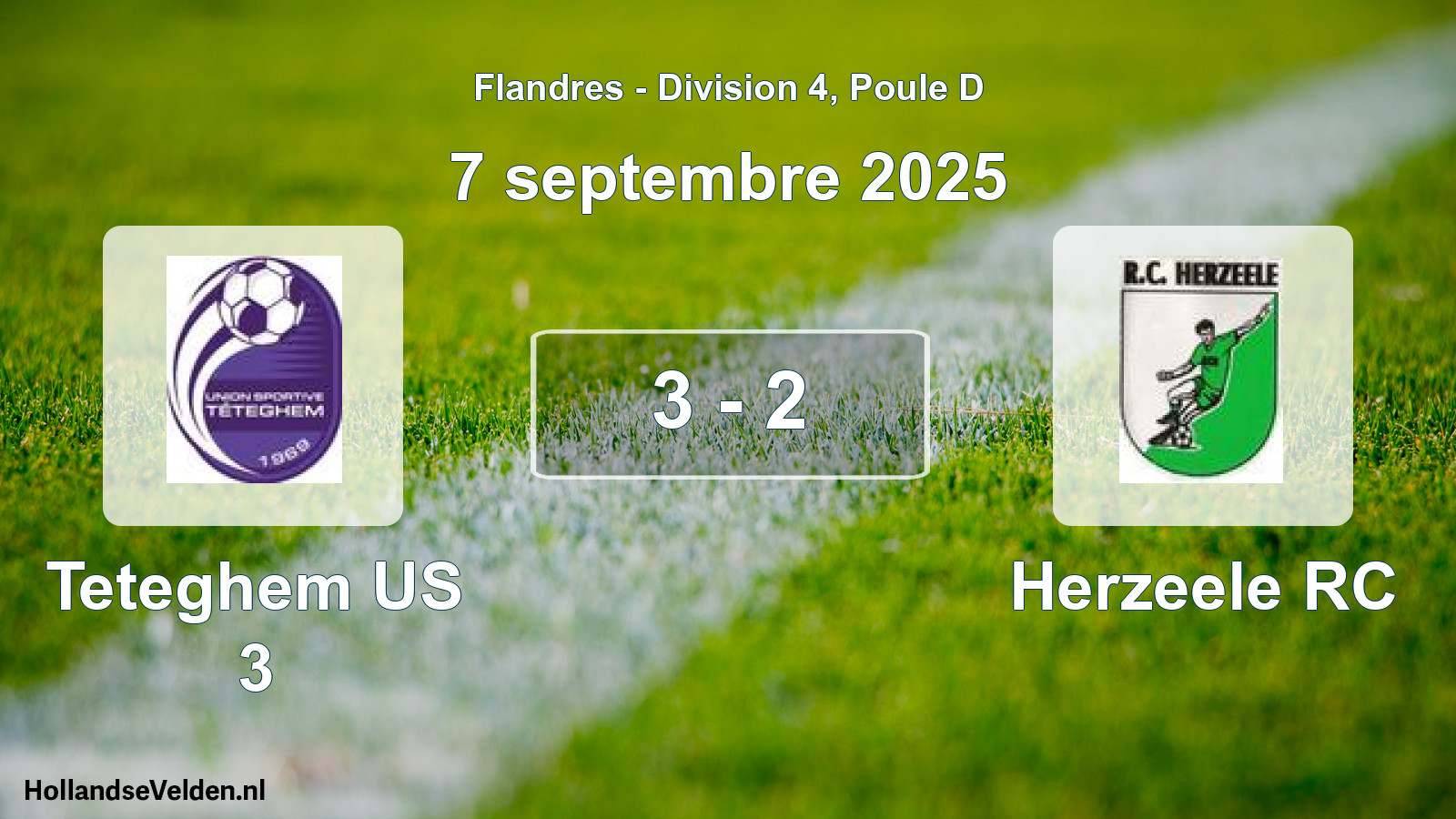 Match joué: Teteghem US 3 - Herzeele RC 3 - 2 (7 septembre 2025)