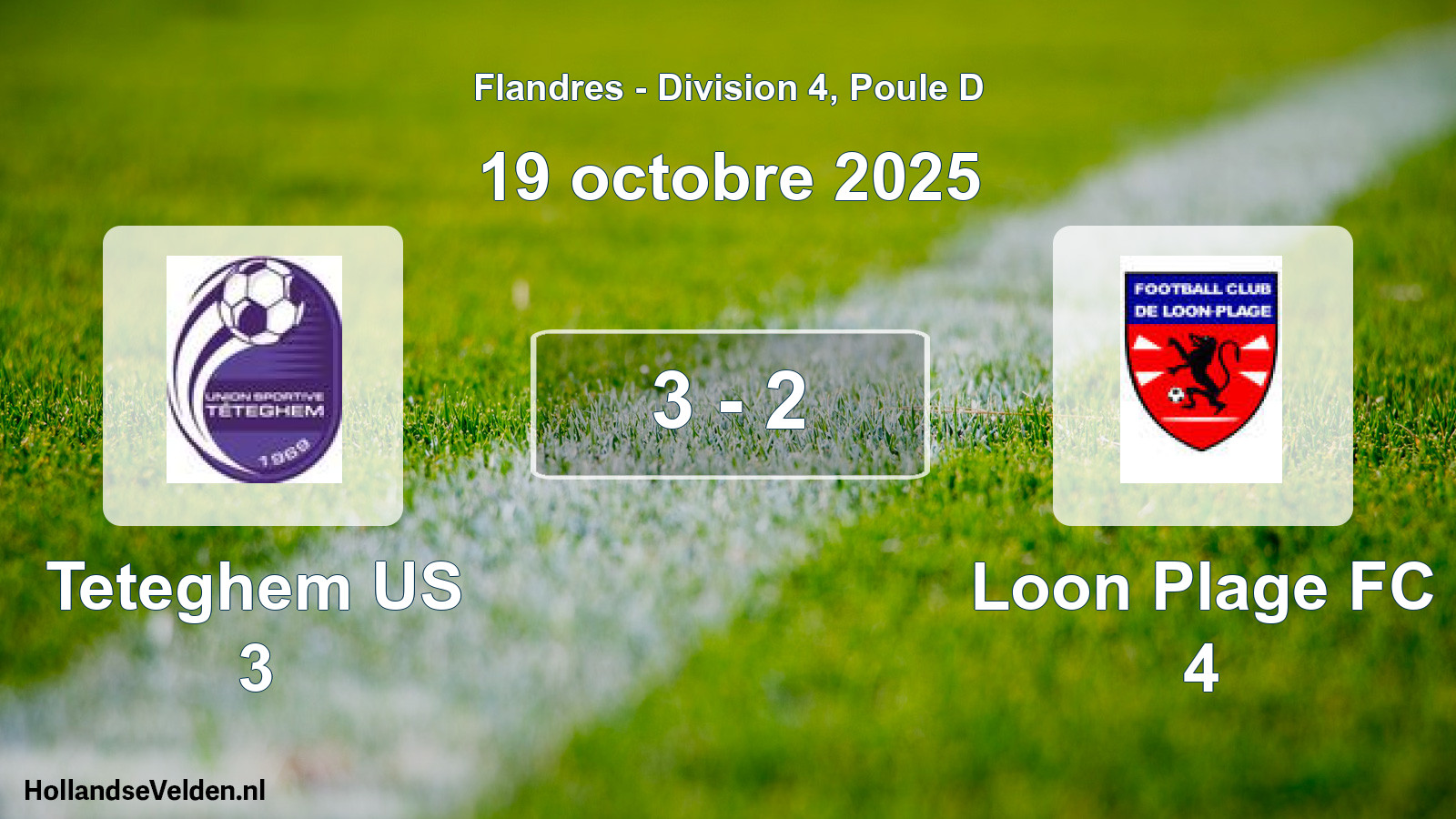 Match joué: Teteghem US 3 - Loon Plage FC 4 3 - 2 (19 octobre 2025)