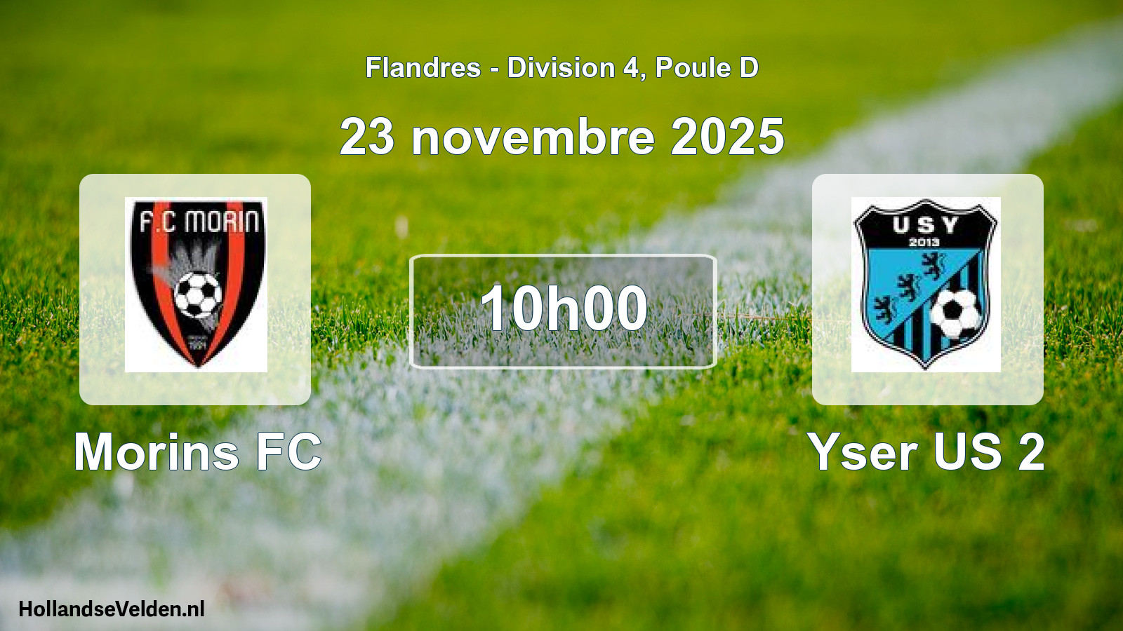 Scheduled Match: Morins FC - Yser US 2 (23 November 2025)
