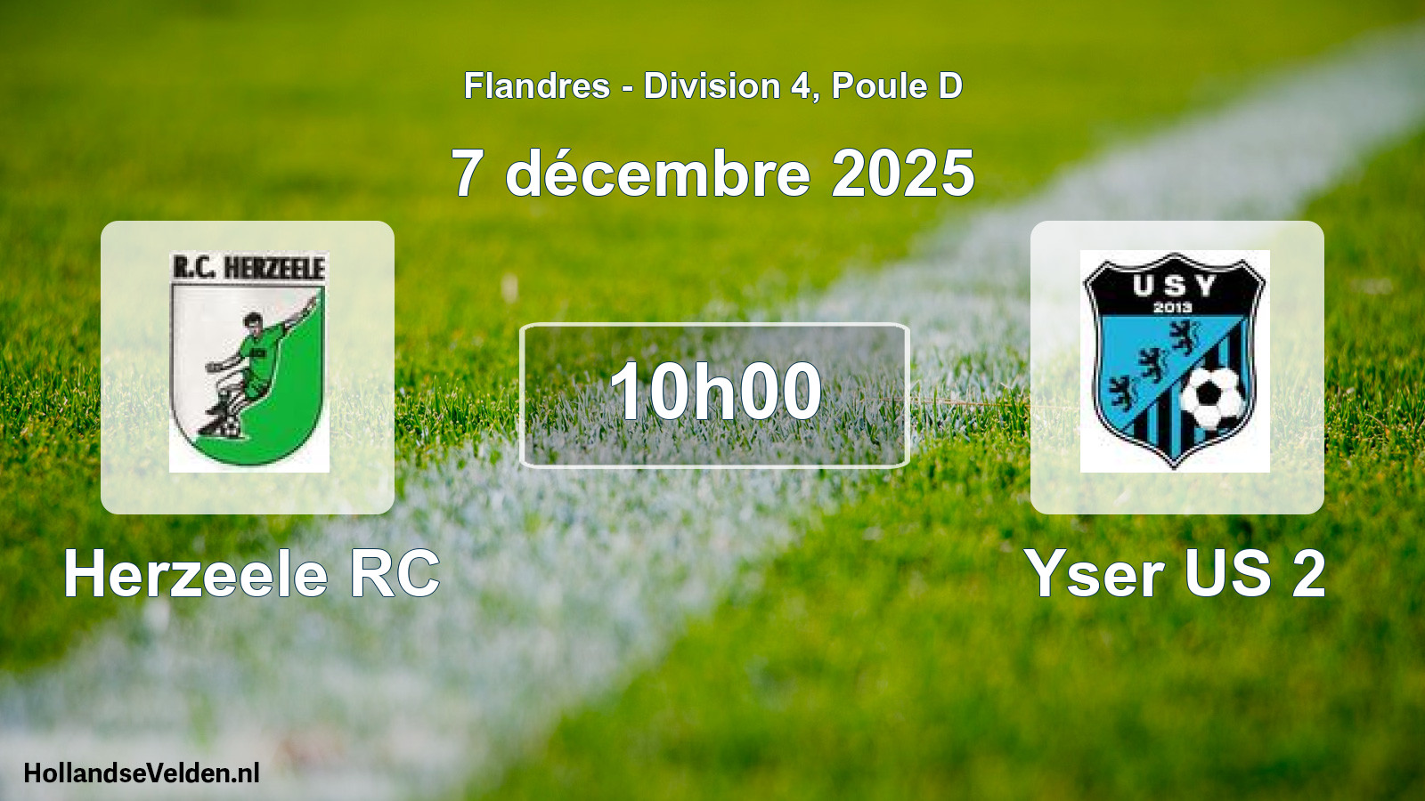 Scheduled Match: Herzeele RC - Yser US 2 (7 December 2025)