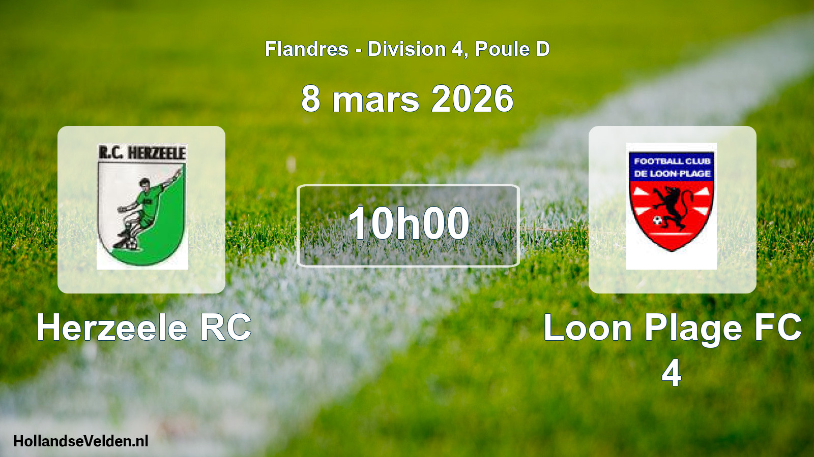 Scheduled Match: Herzeele RC - Loon Plage FC 4 (8 March 2026)