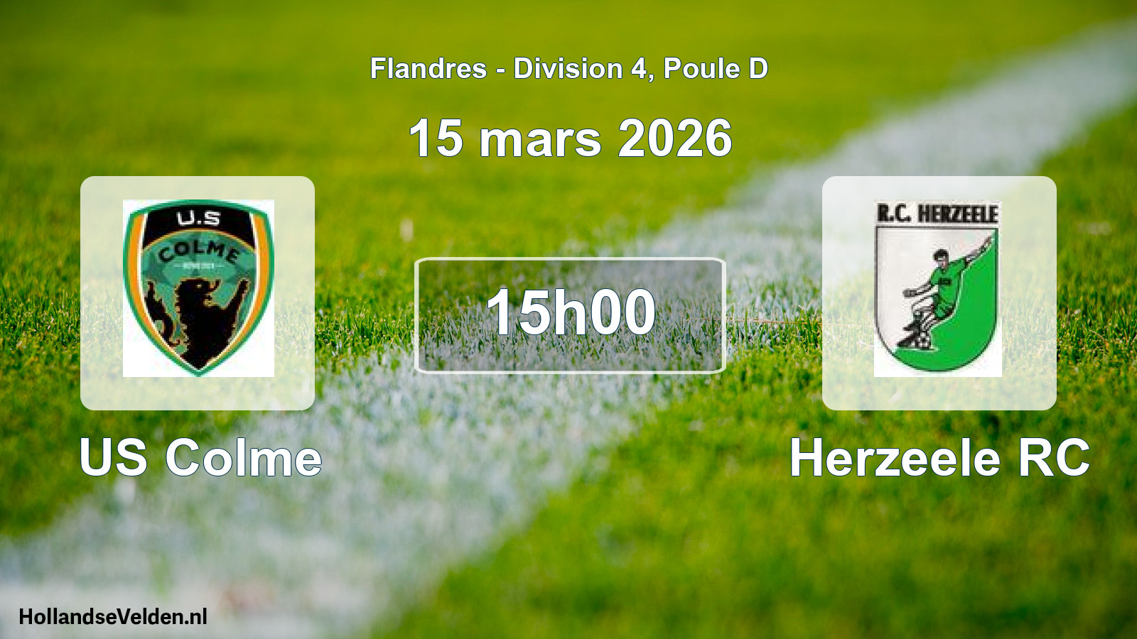 Scheduled Match: US Colme - Herzeele RC (15 March 2026)