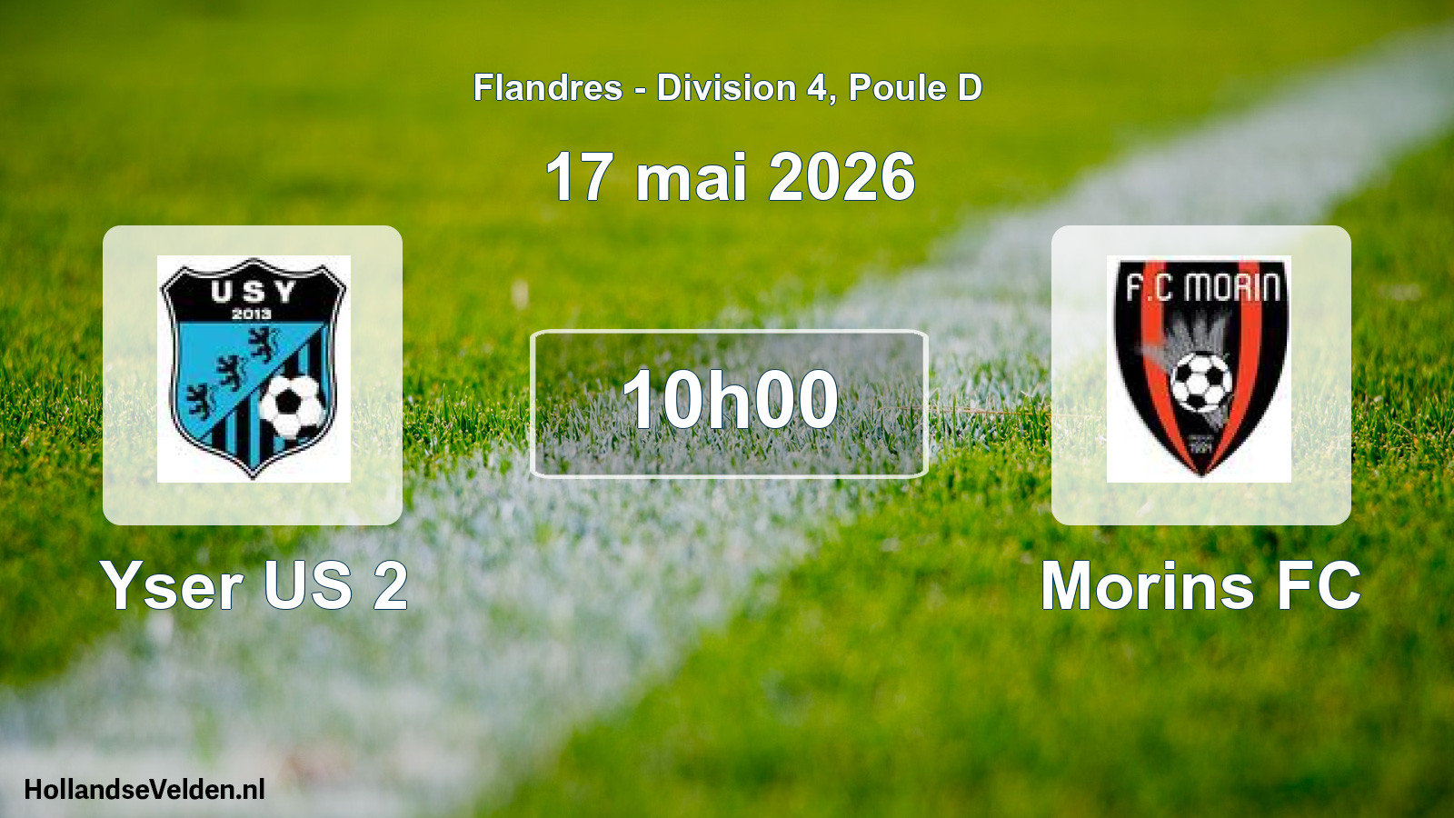 Scheduled Match: Yser US 2 - Morins FC (17 May 2026)