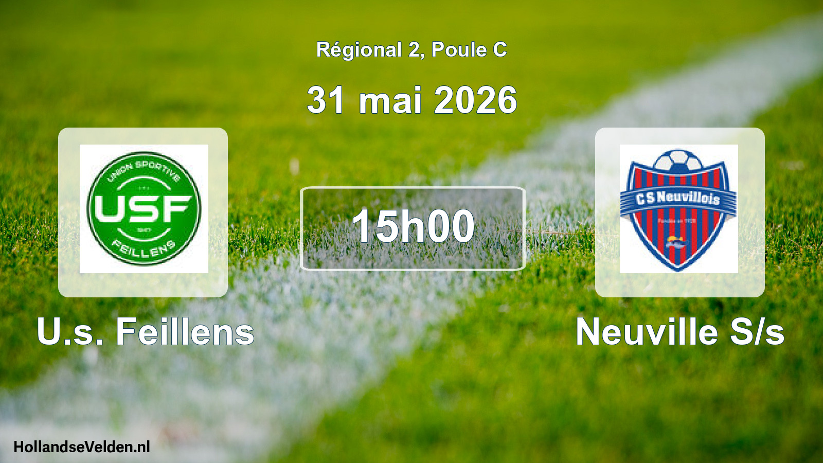 Geplande wedstrijd: U.s. Feillens - Neuville S/s (31 mai 2026)