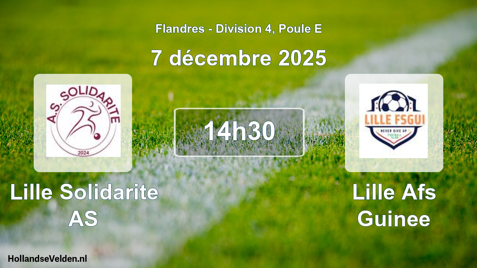 Scheduled Match: Lille Solidarite AS - Lille Afs Guinee (7 December 2025)