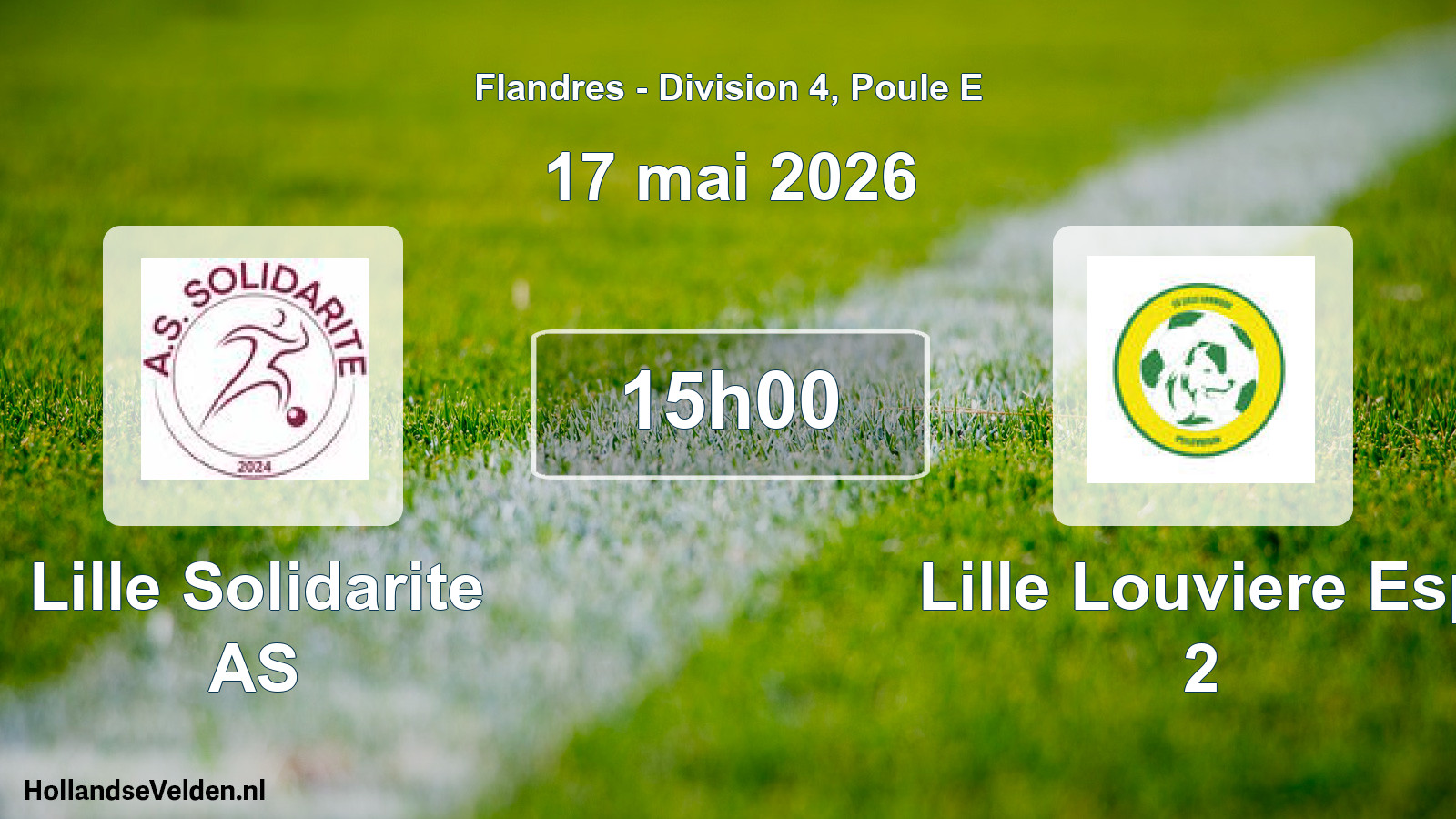 Scheduled Match: Lille Solidarite AS - Lille Louviere Esp 2 (17 May 2026)