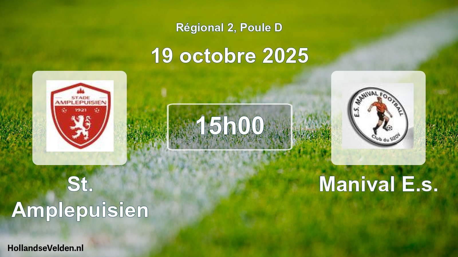 Geplande wedstrijd: St. Amplepuisien - Manival E.s. (19 octobre 2025)