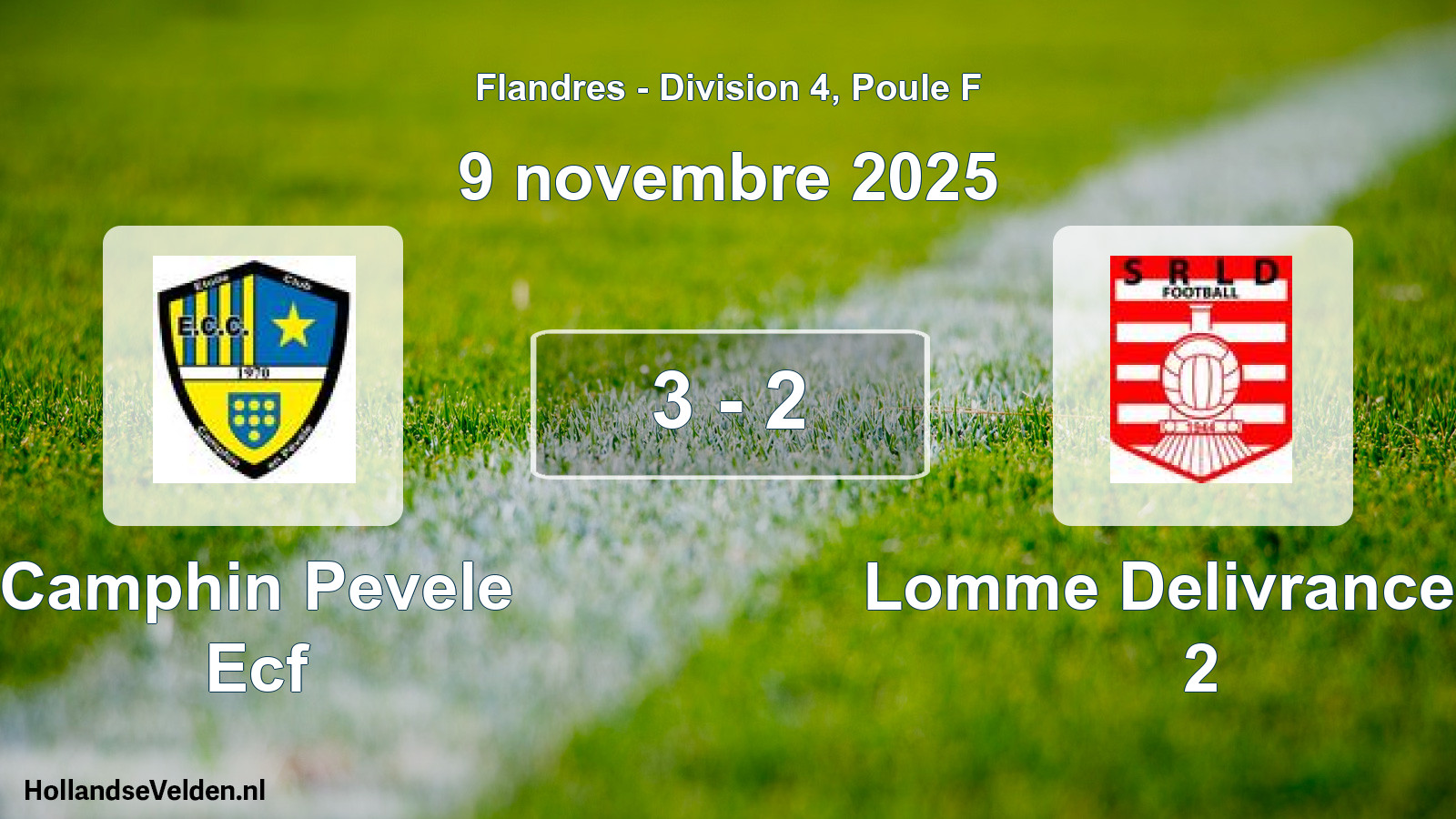 Match joué: Camphin Pevele Ecf - Lomme Delivrance Sr 2 3 - 2 (9 novembre 2025)