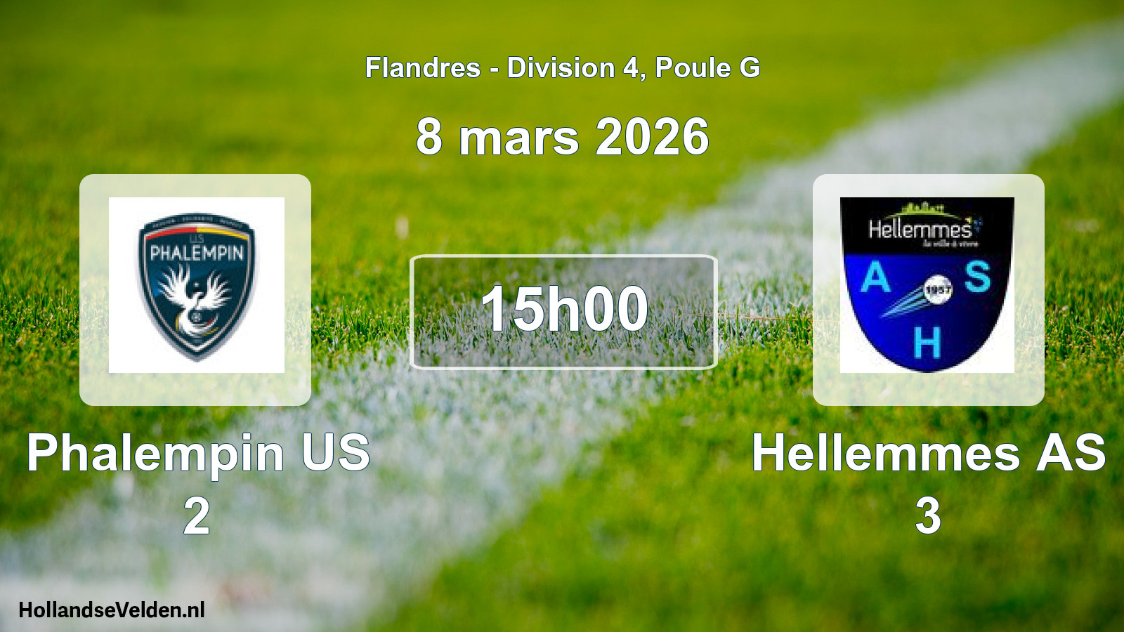 Scheduled Match: Phalempin US 2 - Hellemmes AS 3 (8 March 2026)