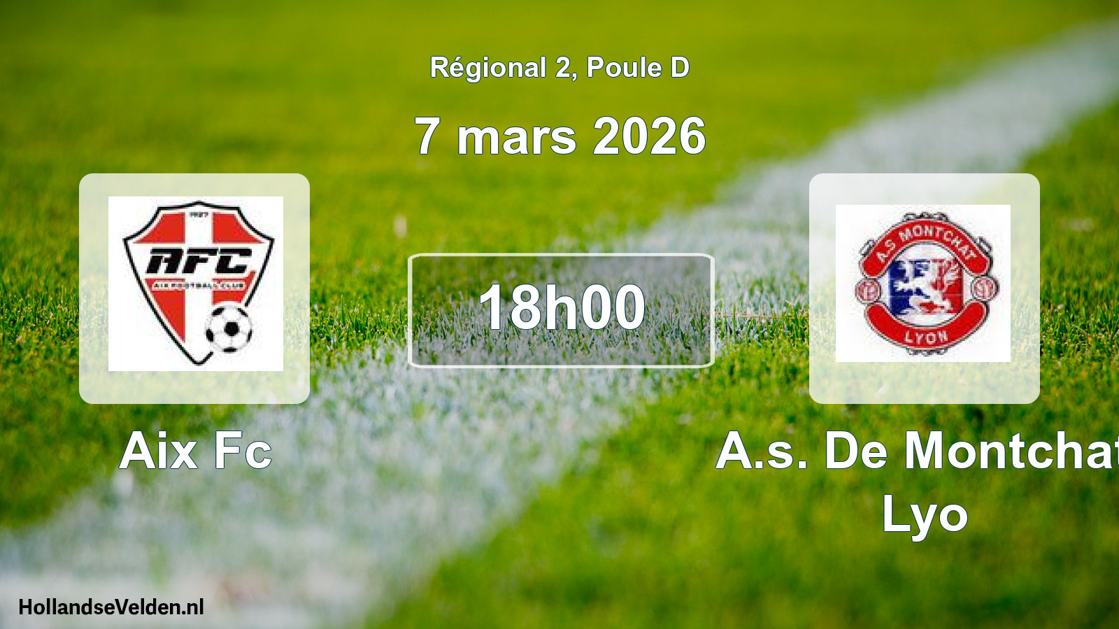 Geplande wedstrijd: Aix Fc - A.s. De Montchat Lyo (7 mars 2026)