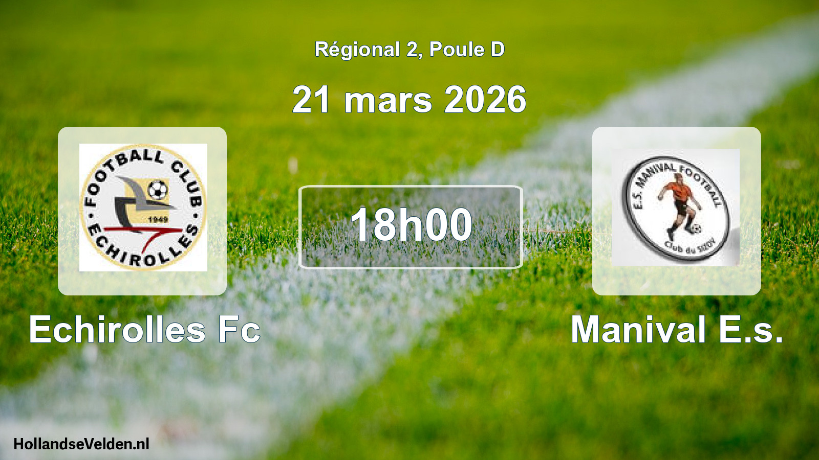 Scheduled Match: Echirolles Fc - Manival E.s. (21 March 2026)