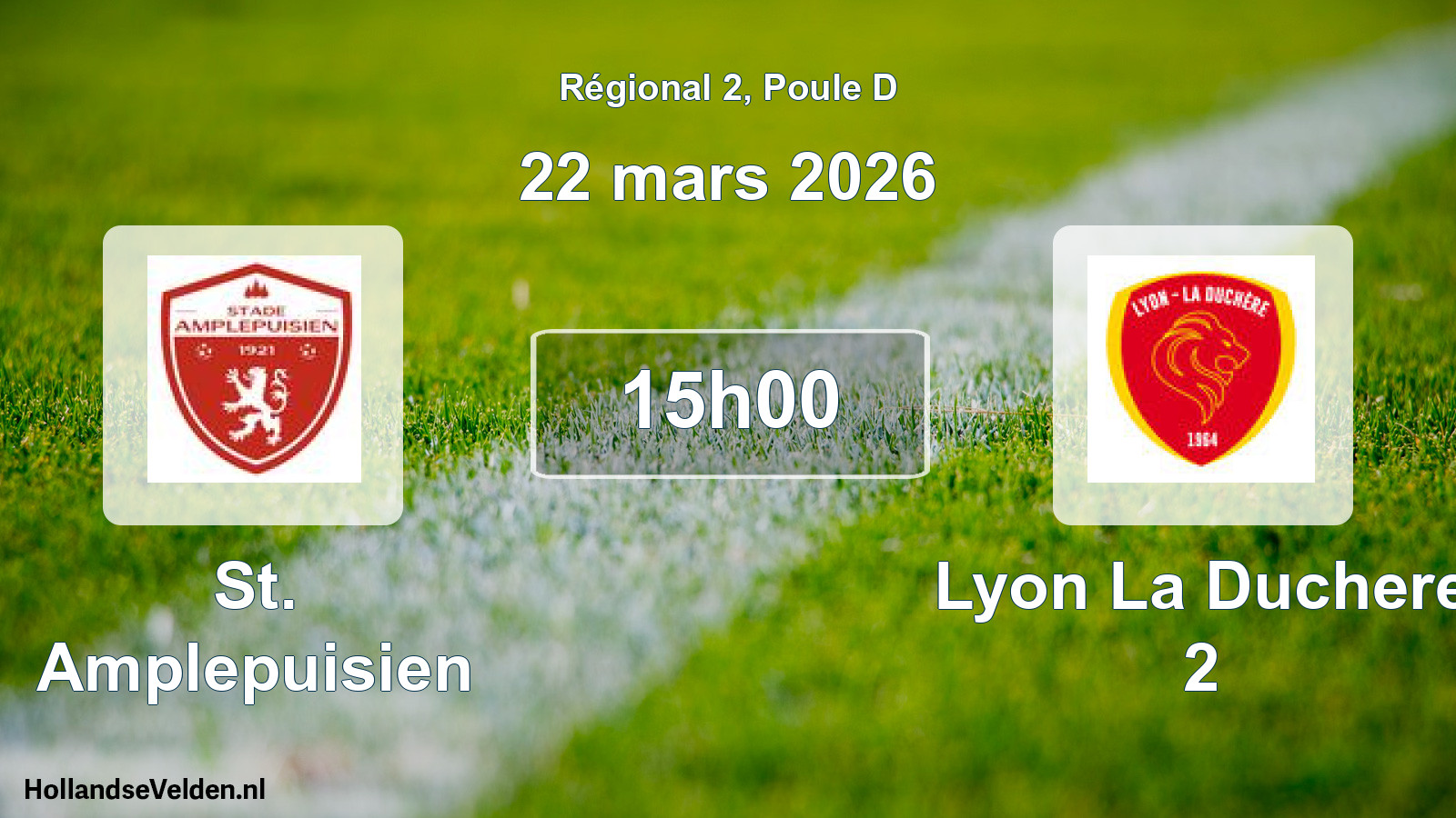 Scheduled Match: St. Amplepuisien - Lyon La Duchere 2 (22 March 2026)