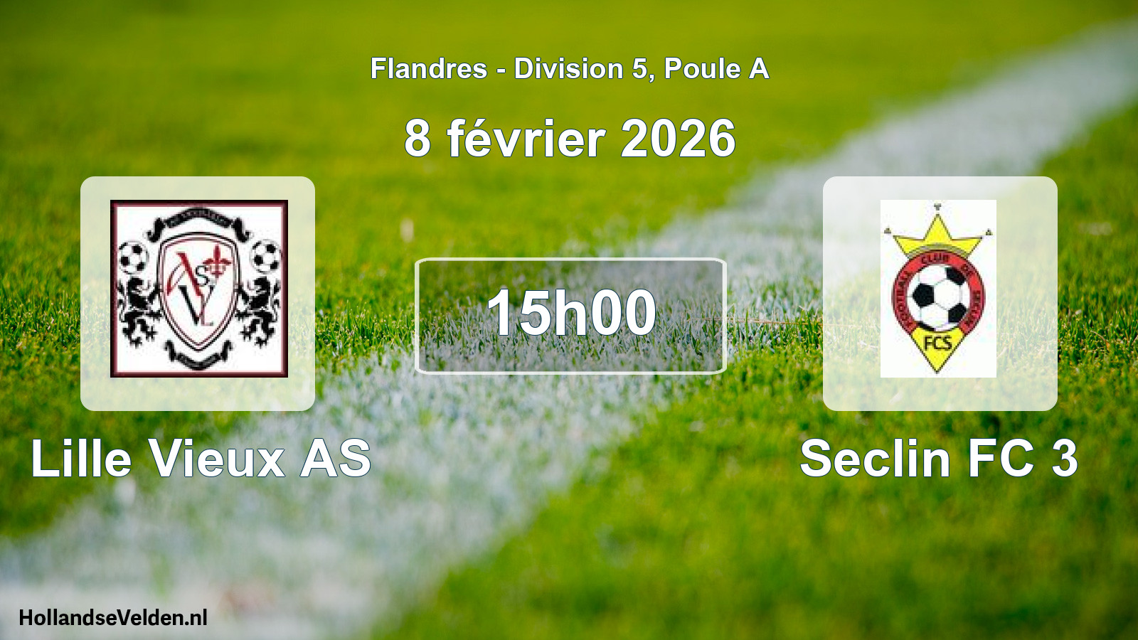 Scheduled Match: Lille Vieux AS - Seclin FC 3 (8 February 2026)