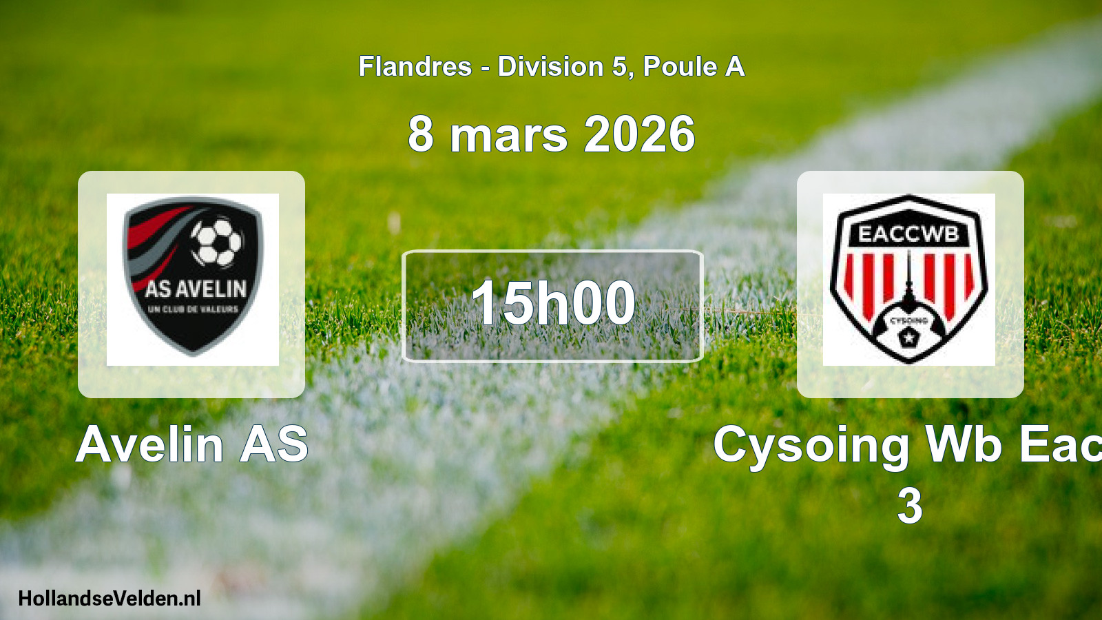 Scheduled Match: Avelin AS - Cysoing Wb Eac 3 (8 March 2026)
