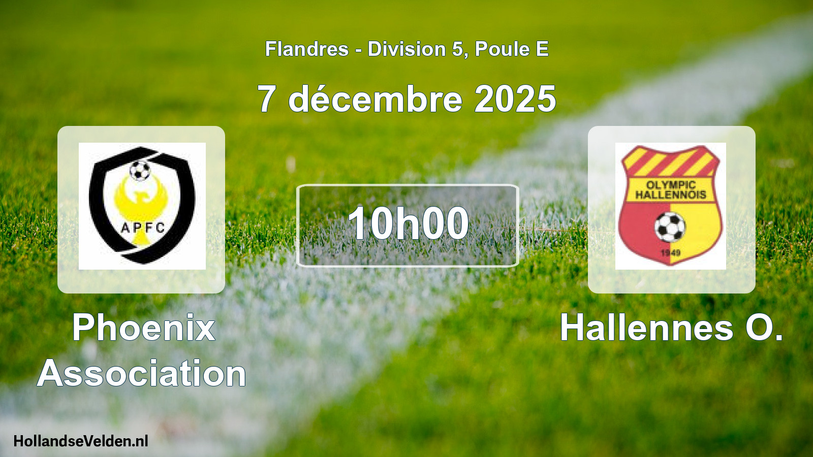 Scheduled Match: Phoenix Association - Hallennes O. (7 December 2025)