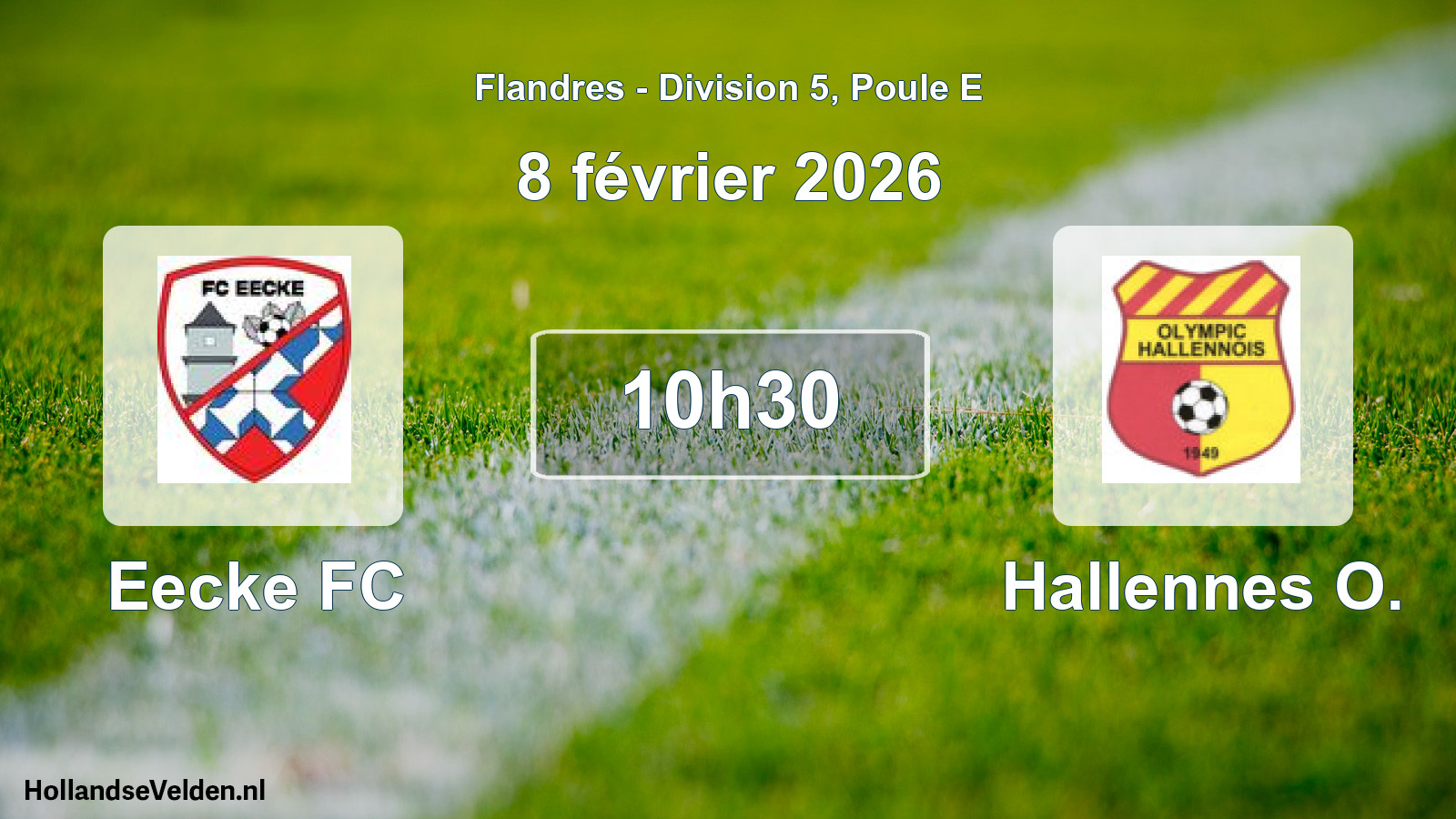 Geplande wedstrijd: Eecke FC - Hallennes O. (8 februari 2026)
