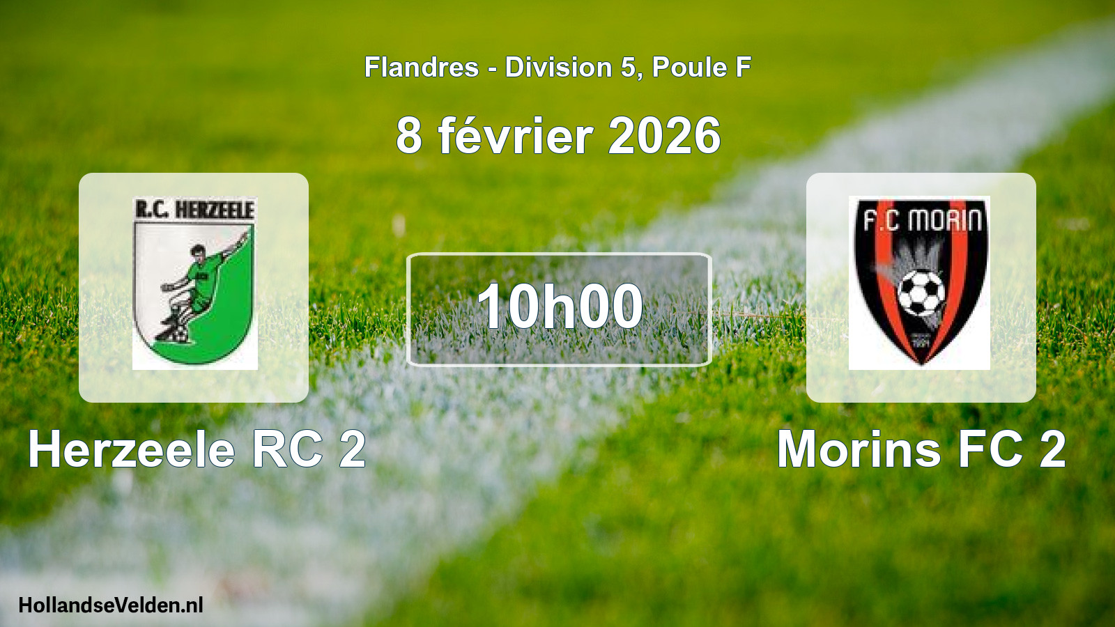 Scheduled Match: Herzeele RC 2 - Morins FC 2 (8 February 2026)