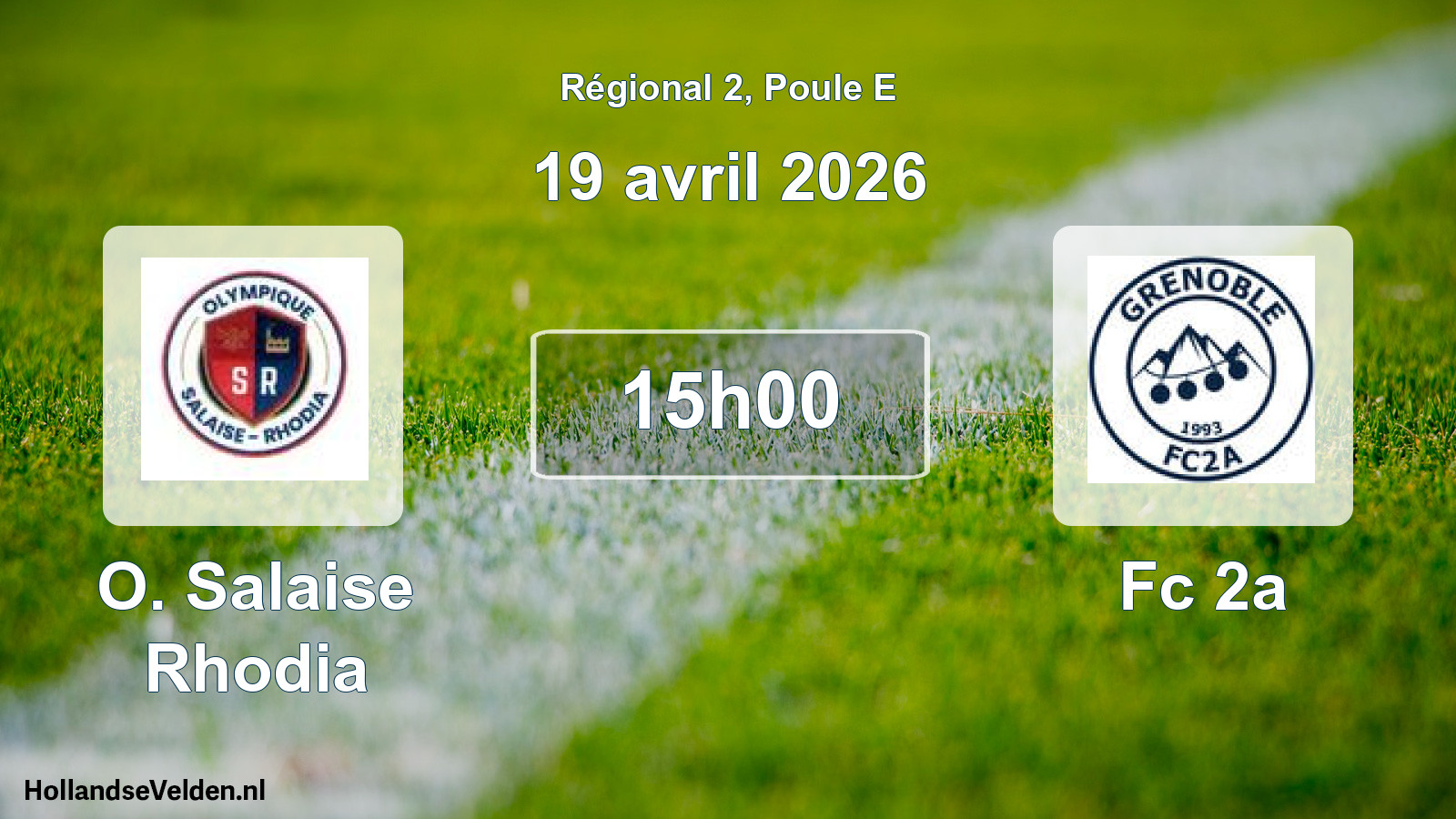 Scheduled Match: O. Salaise Rhodia - Fc 2a (19 April 2026)