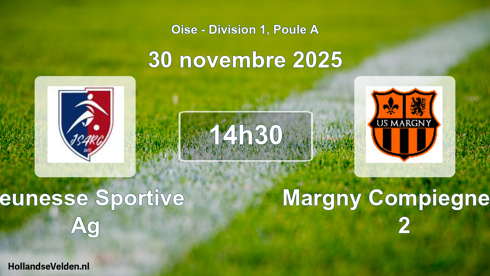 Geplande wedstrijd: Jeunesse Sportive Ag - Margny Compiegne US 2 (30 november 2025)