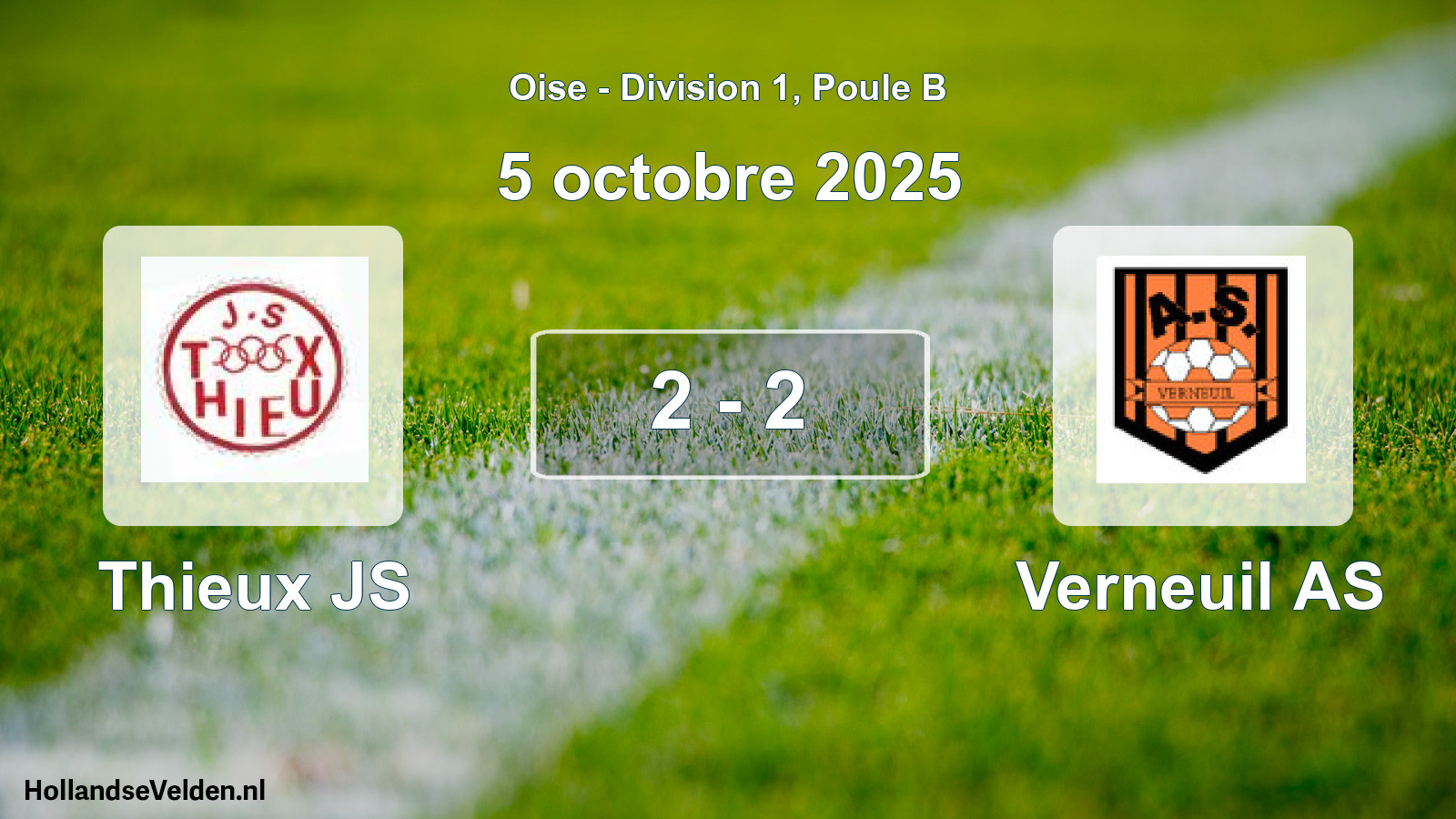 Match joué: Thieux JS - Verneuil AS 2 - 2 (5 octobre 2025)
