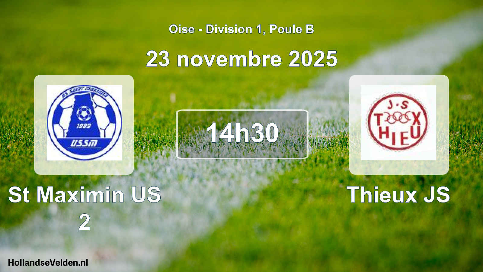 Scheduled Match: St Maximin US 2 - Thieux JS (23 November 2025)