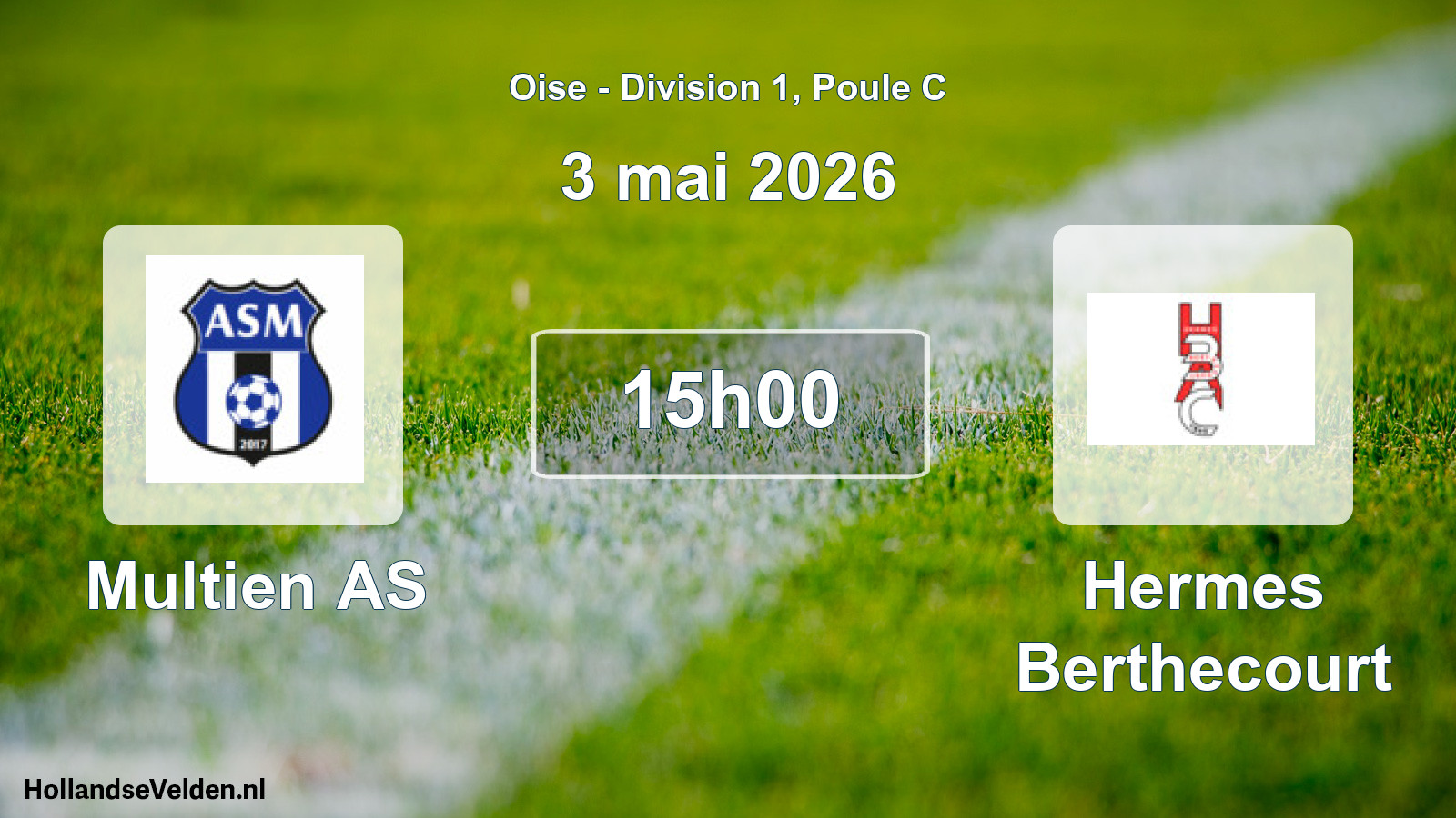 Match programmé: Multien AS - Hermes Berthecourt (3 mai 2026)