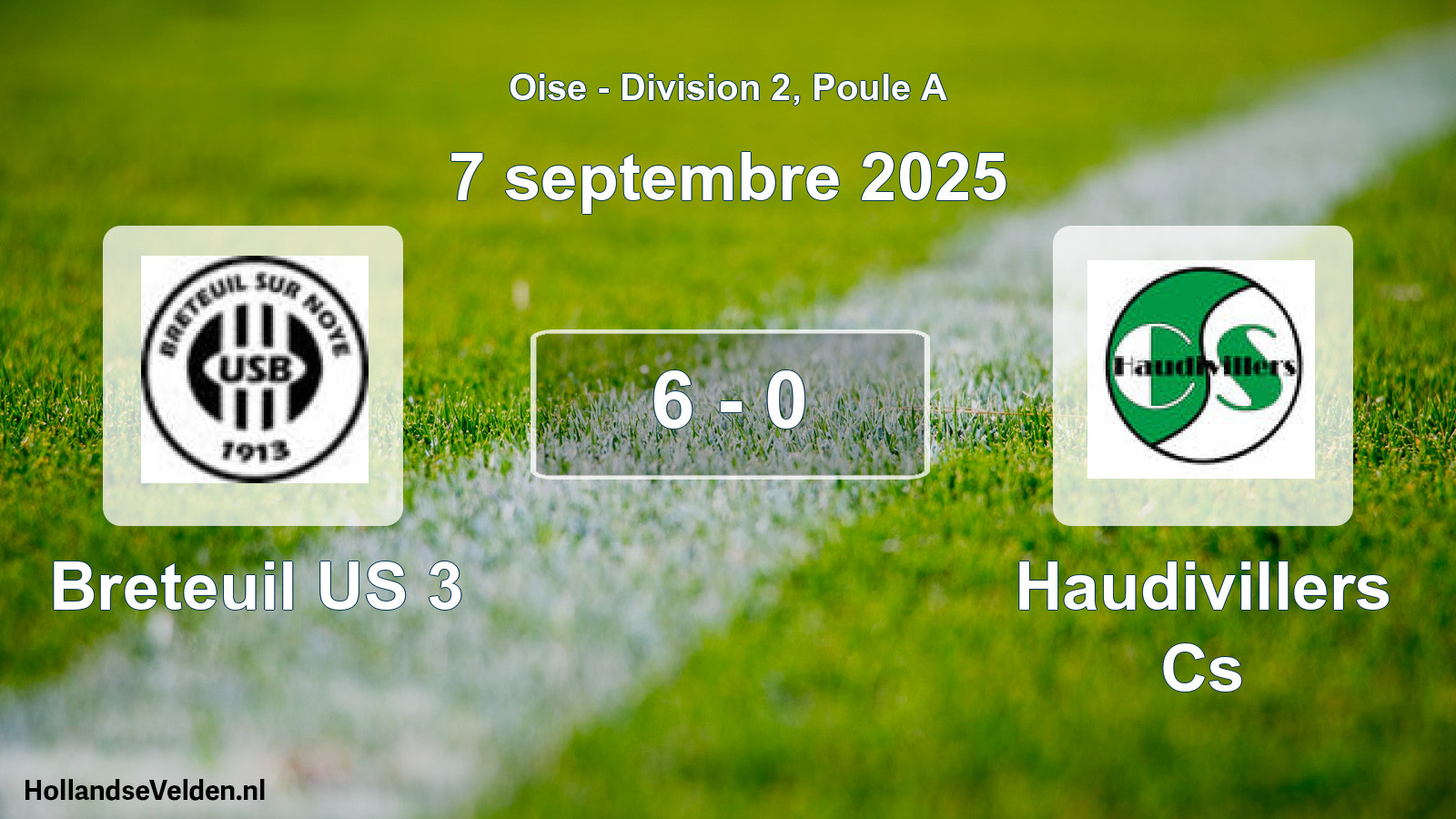 Match joué: Breteuil US 3 - Haudivillers Cs 6 - 0 (7 septembre 2025)