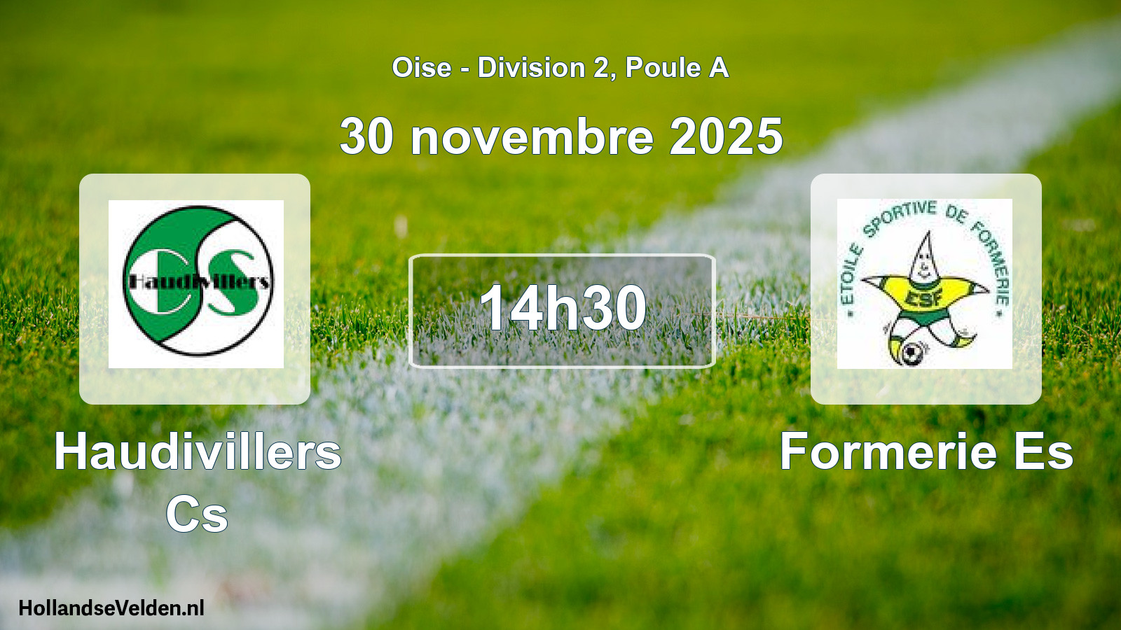 Match programmé: Haudivillers Cs - Formerie Es (30 novembre 2025)