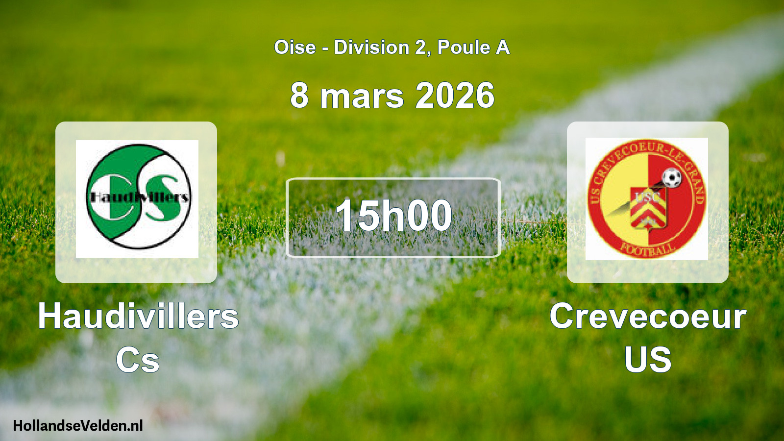 Match programmé: Haudivillers Cs - Crevecoeur US (8 mars 2026)