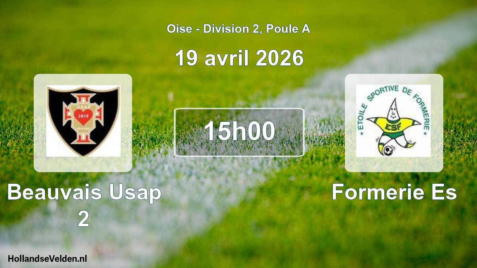 Match programmé: Beauvais Usap 2 - Formerie Es (19 avril 2026)